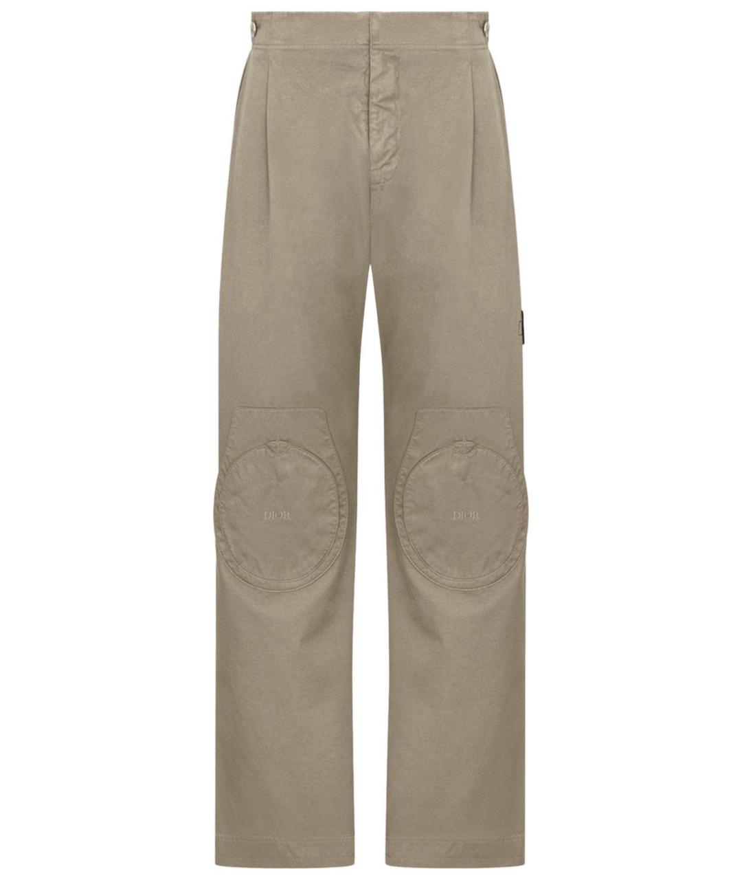 CHRISTIAN DIOR Серые повседневные брюки, фото 9