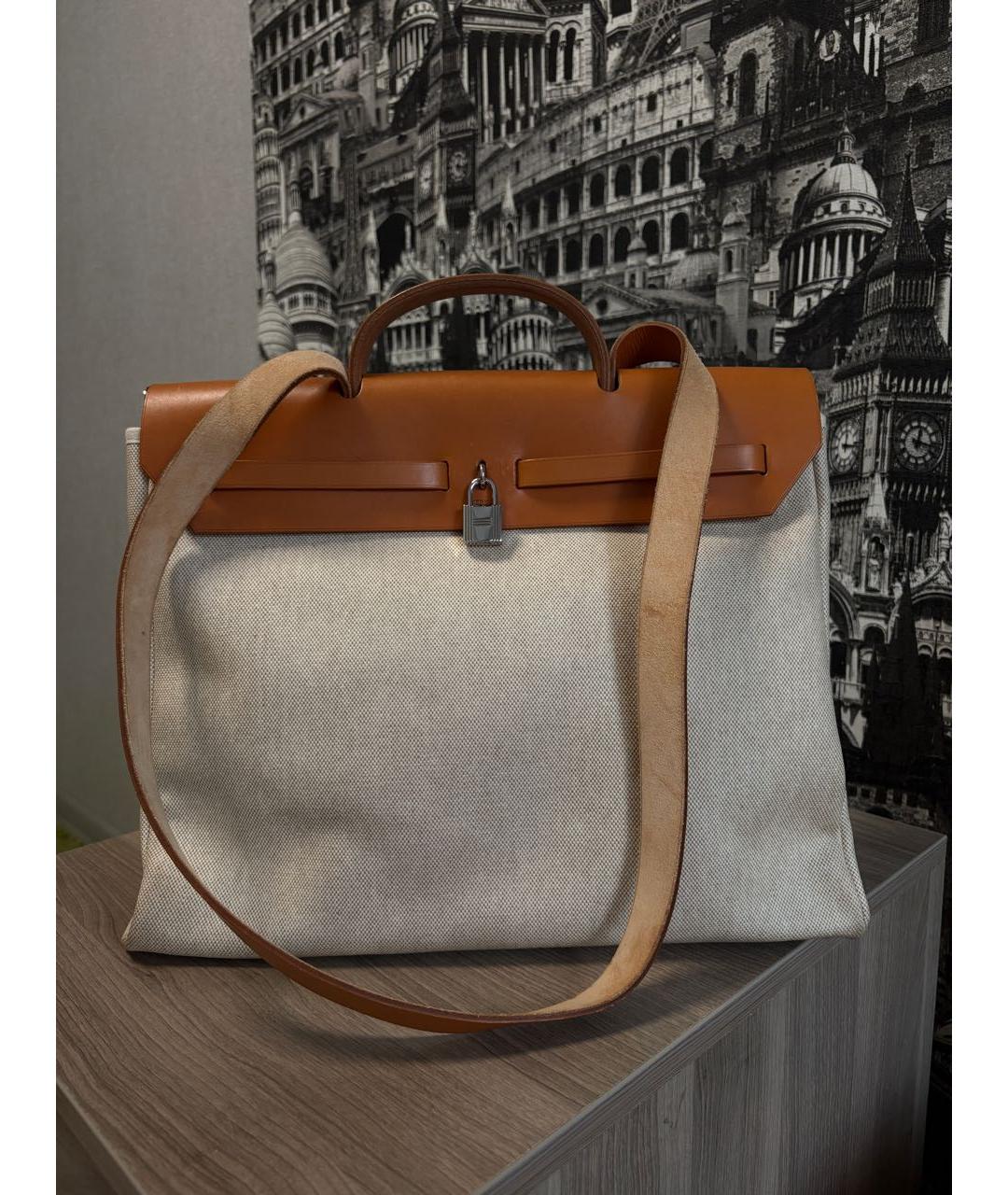 HERMES Коричневая сумка через плечо, фото 3