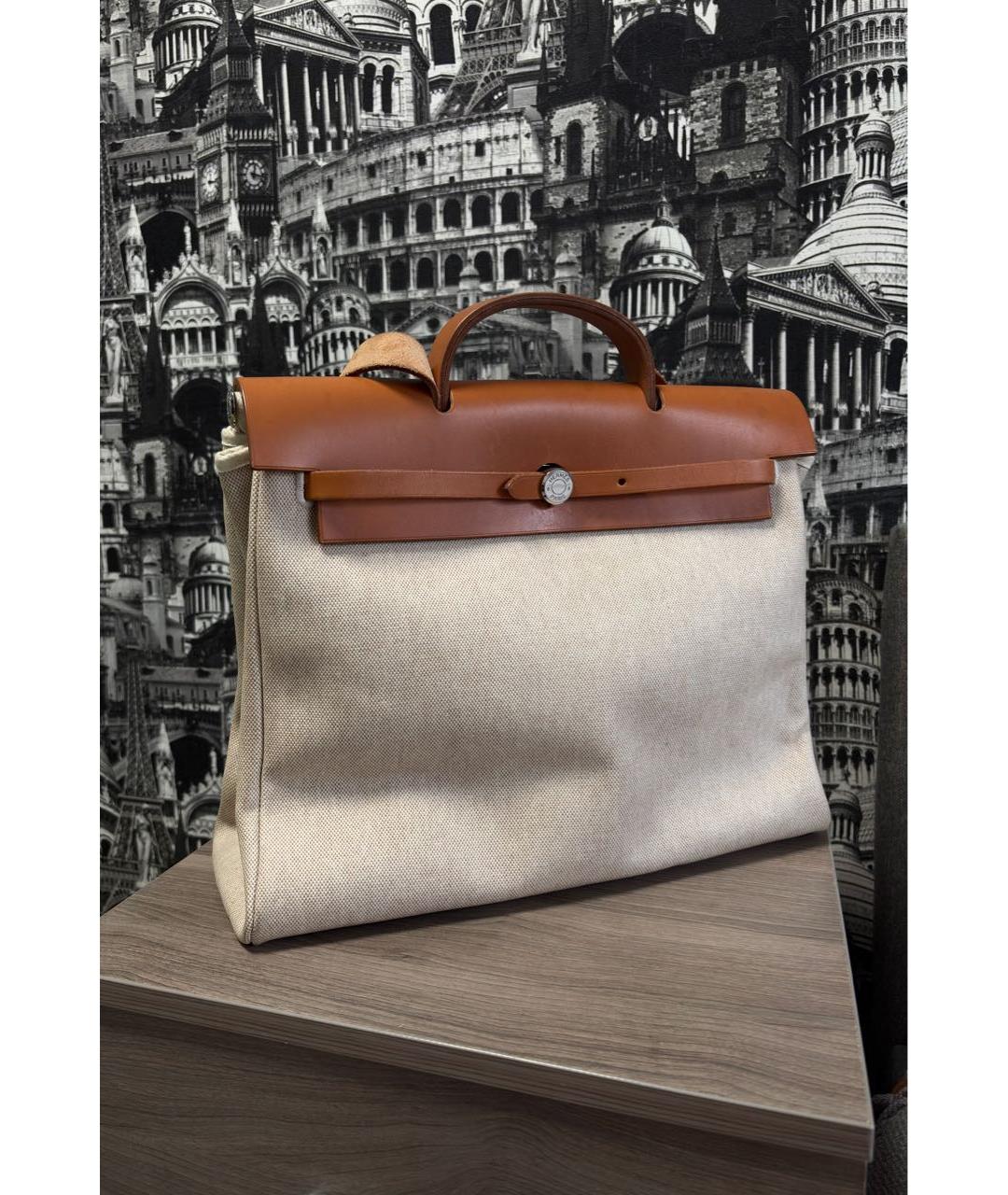 HERMES Коричневая сумка через плечо, фото 6