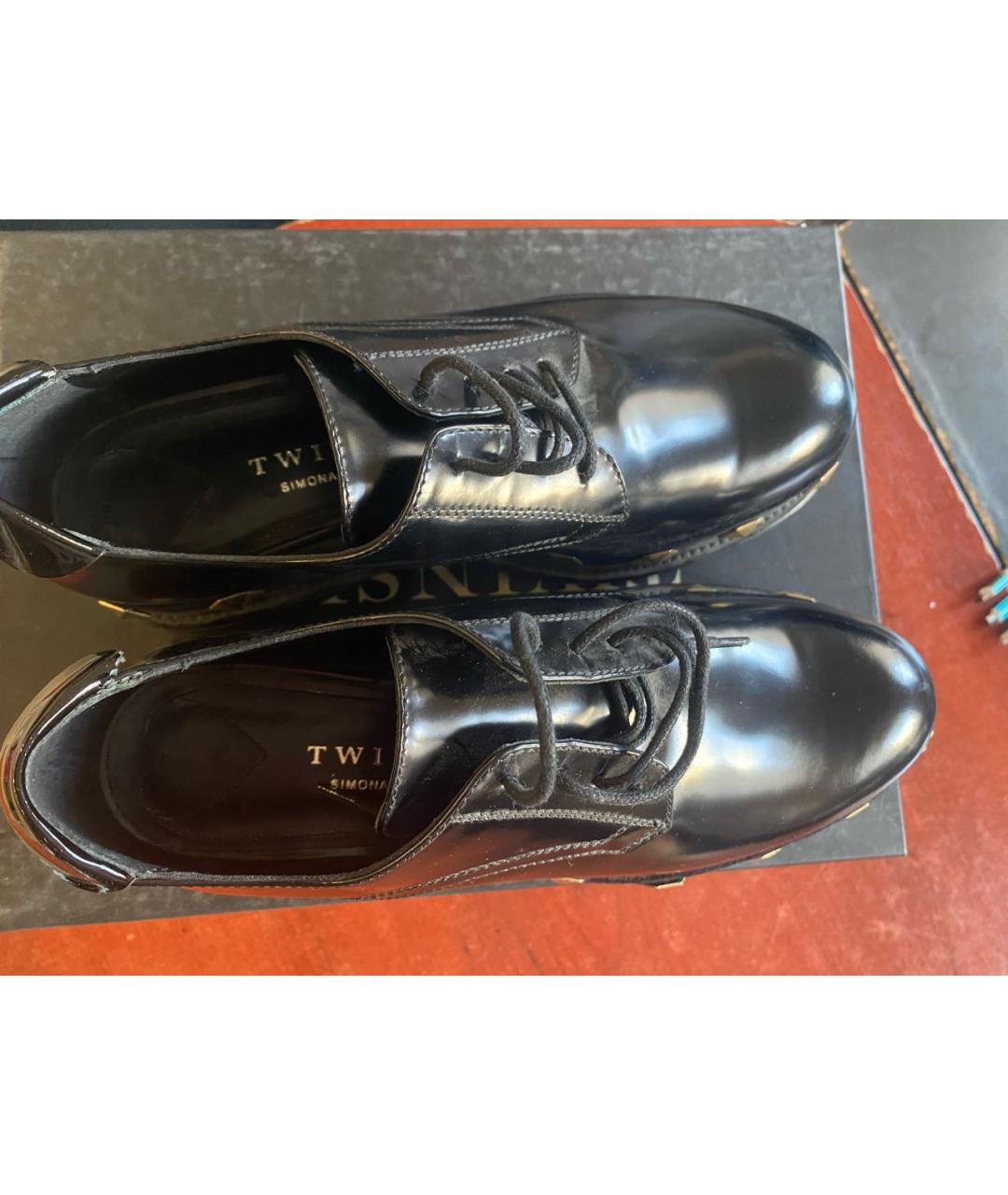 TWIN-SET Черные брогги и оксфорды, фото 7