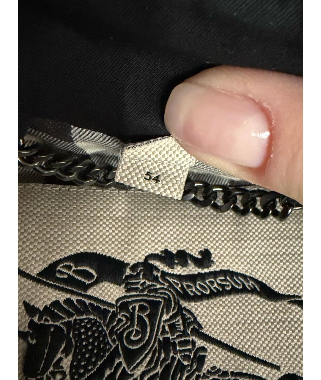 BURBERRY Черный хлопковый тренч / плащ, фото 8