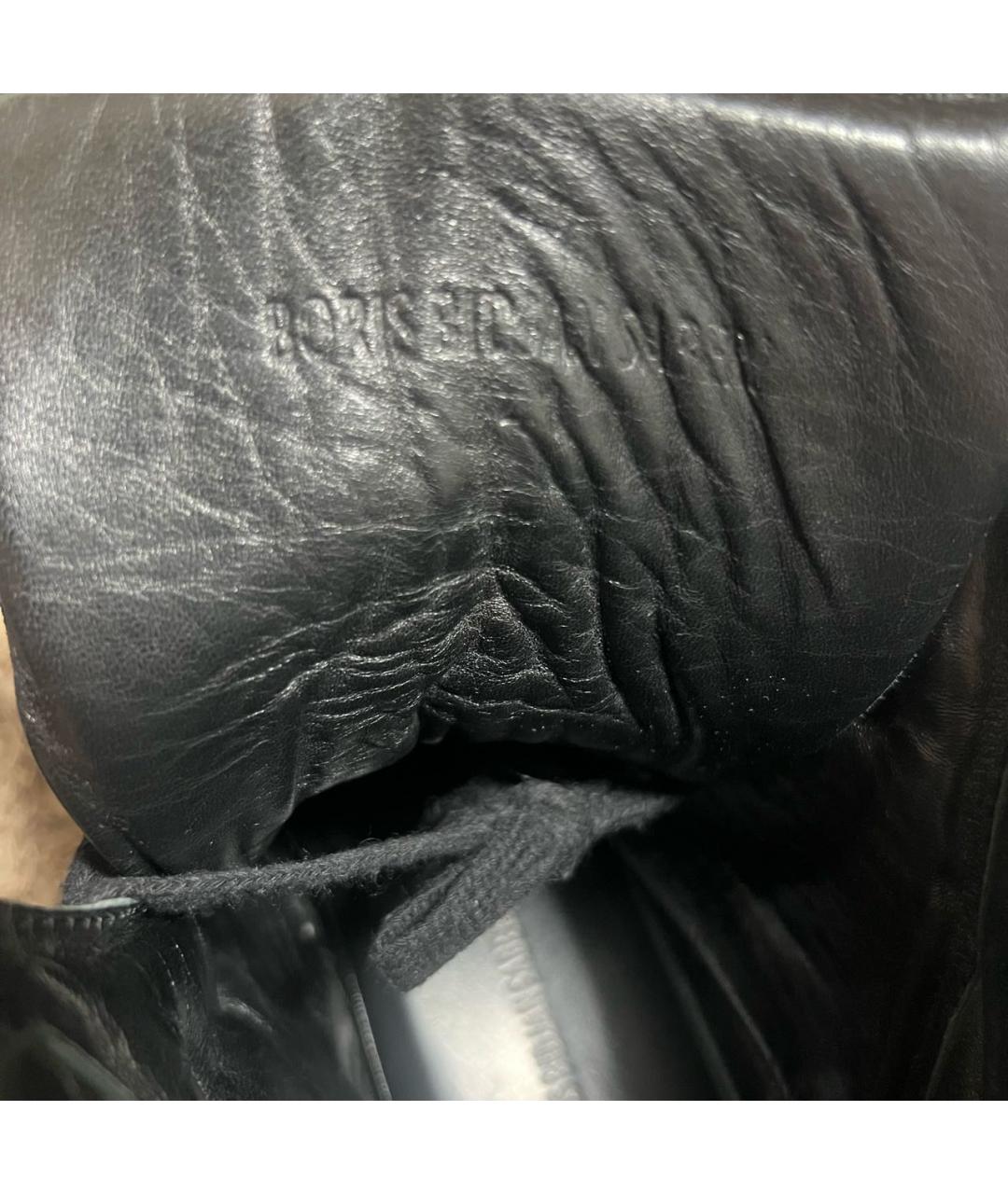 BORIS BIDJAN Черные кожаные высокие ботинки, фото 6