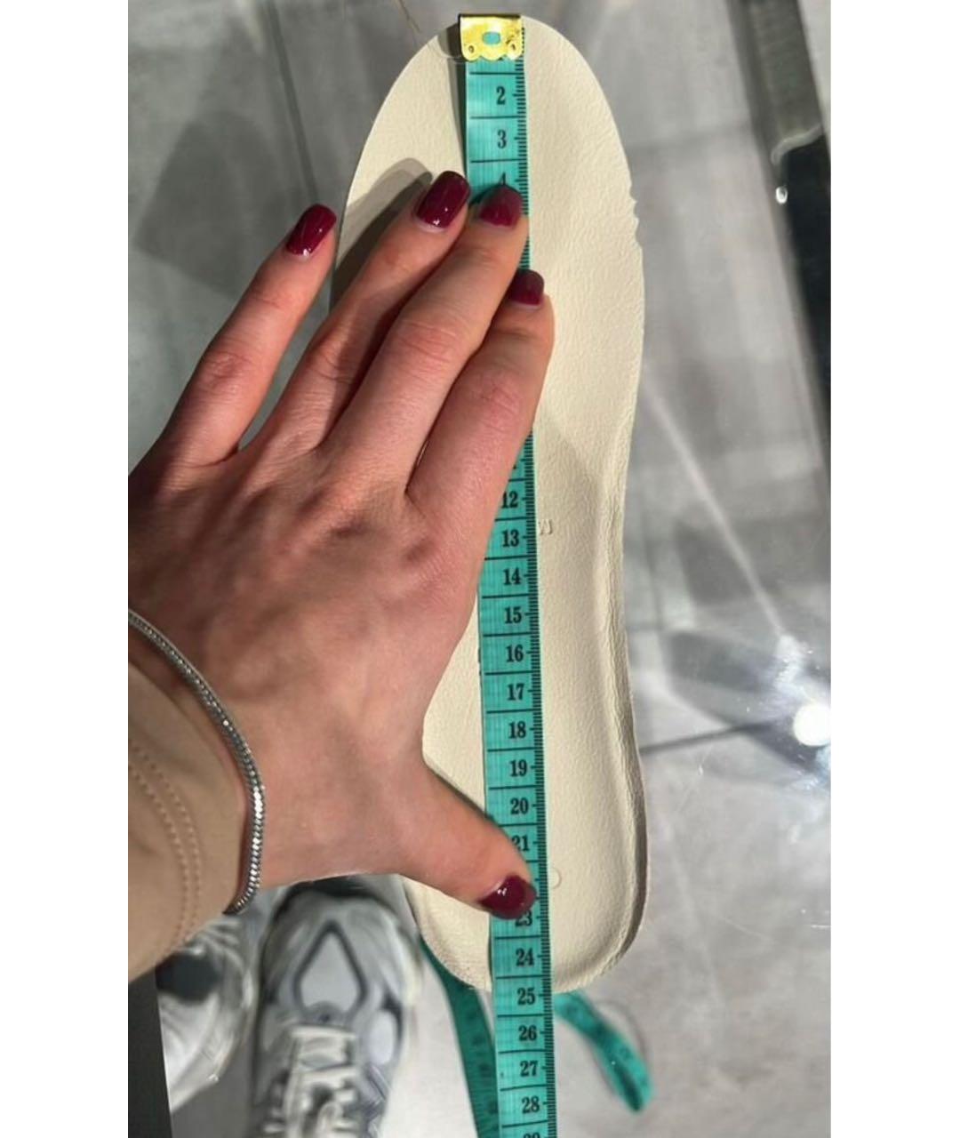 WEEKEND MAX MARA Белые кожаные кеды, фото 4