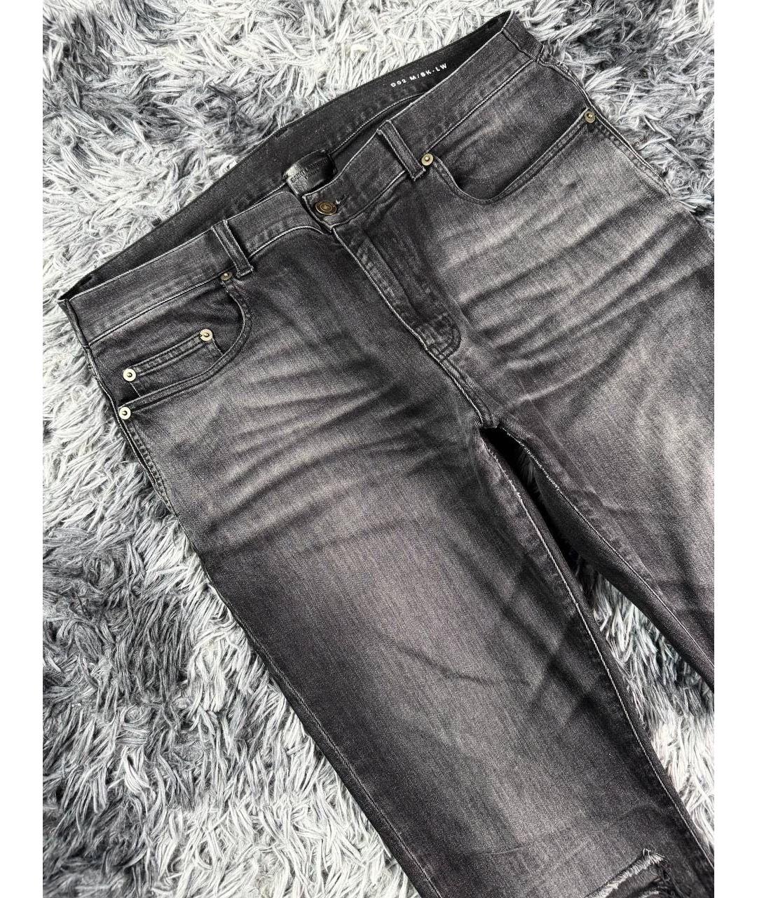 SAINT LAURENT Черные хлопковые джинсы скинни, фото 5