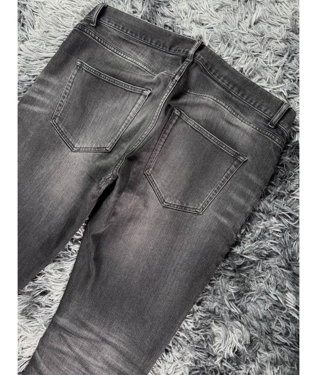 SAINT LAURENT Черные хлопковые джинсы скинни, фото 3
