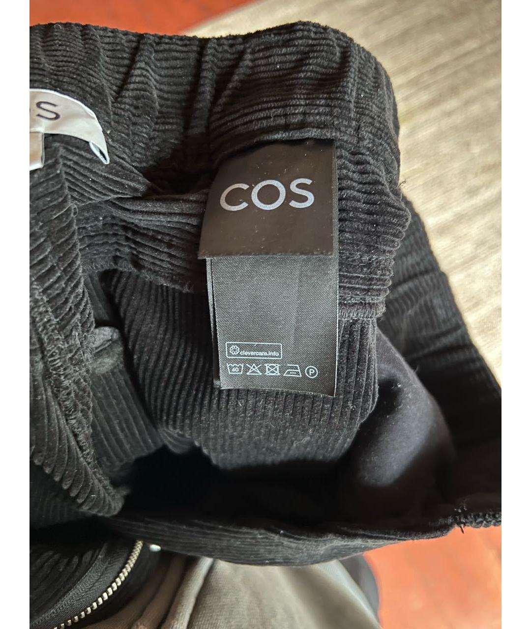 COS Черные хлопковые джинсы клеш, фото 4