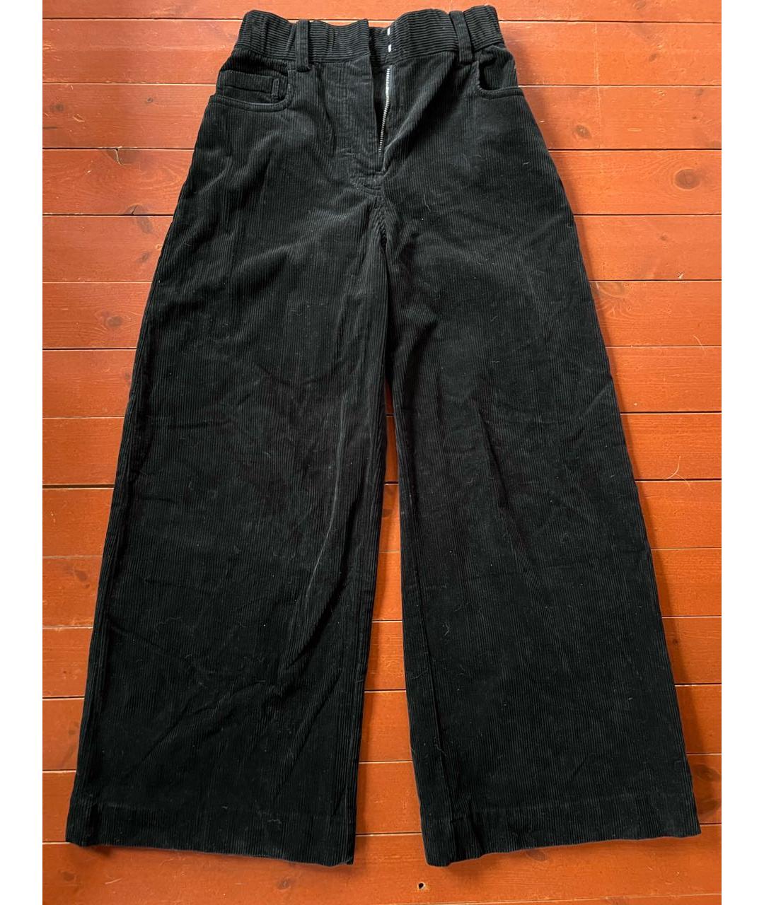 COS Черные хлопковые джинсы клеш, фото 6