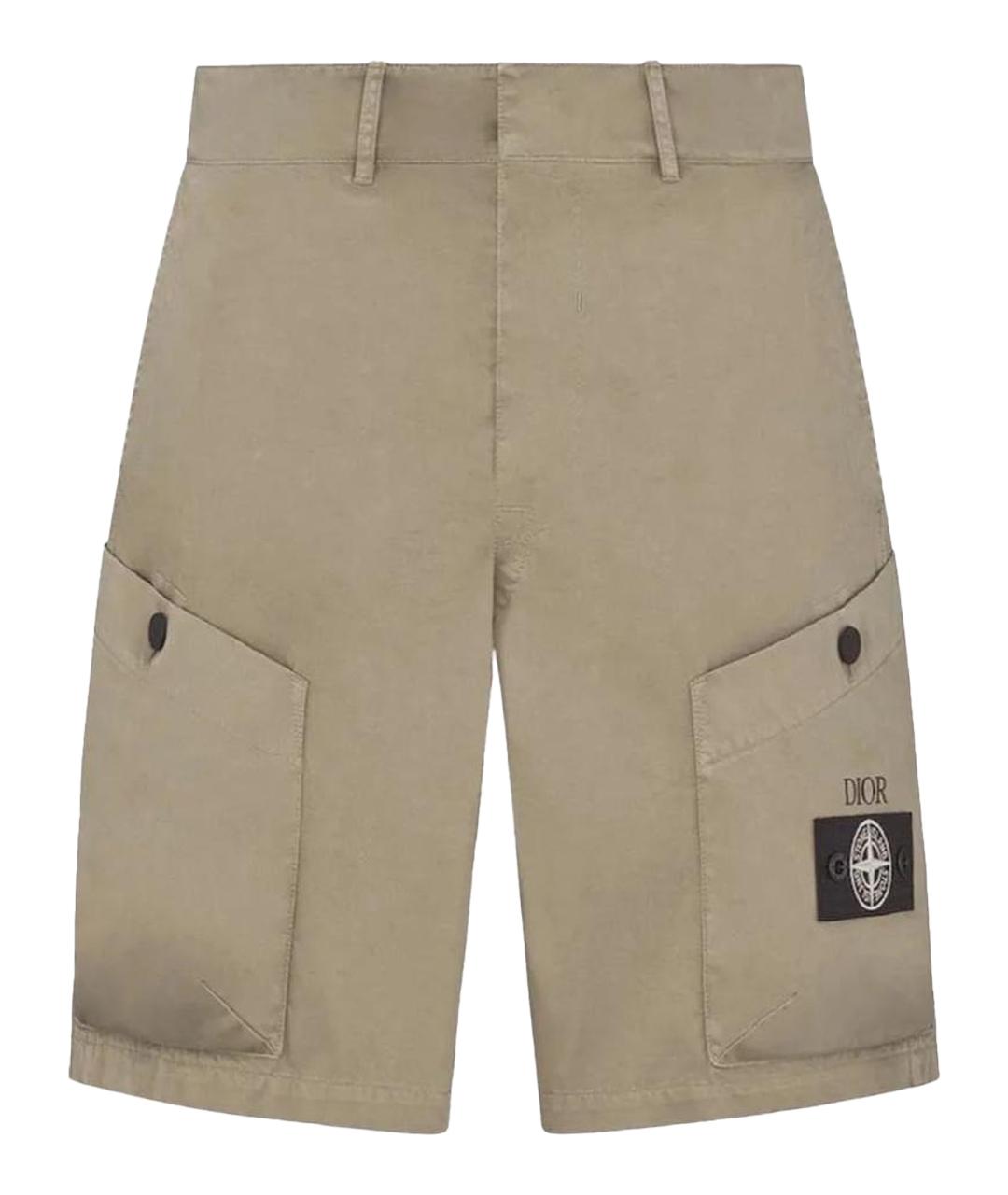 CHRISTIAN DIOR Серые шорты, фото 1