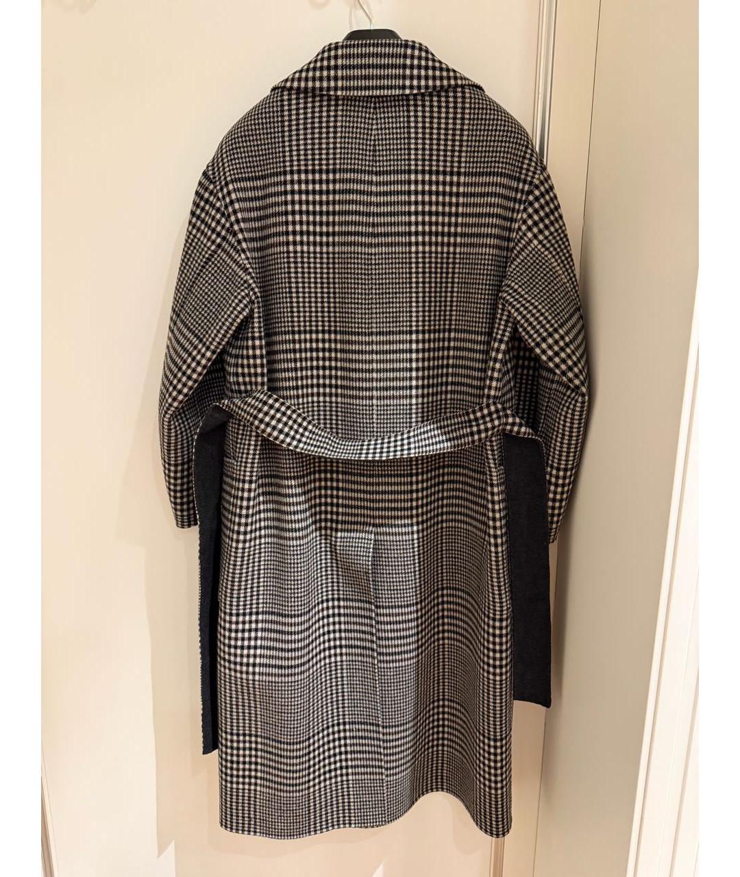 WEEKEND MAX MARA Серое шерстяное пальто, фото 3