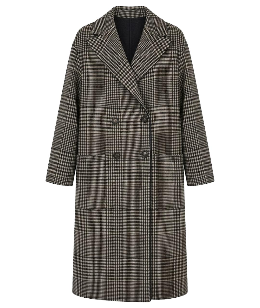 WEEKEND MAX MARA Серое шерстяное пальто, фото 1