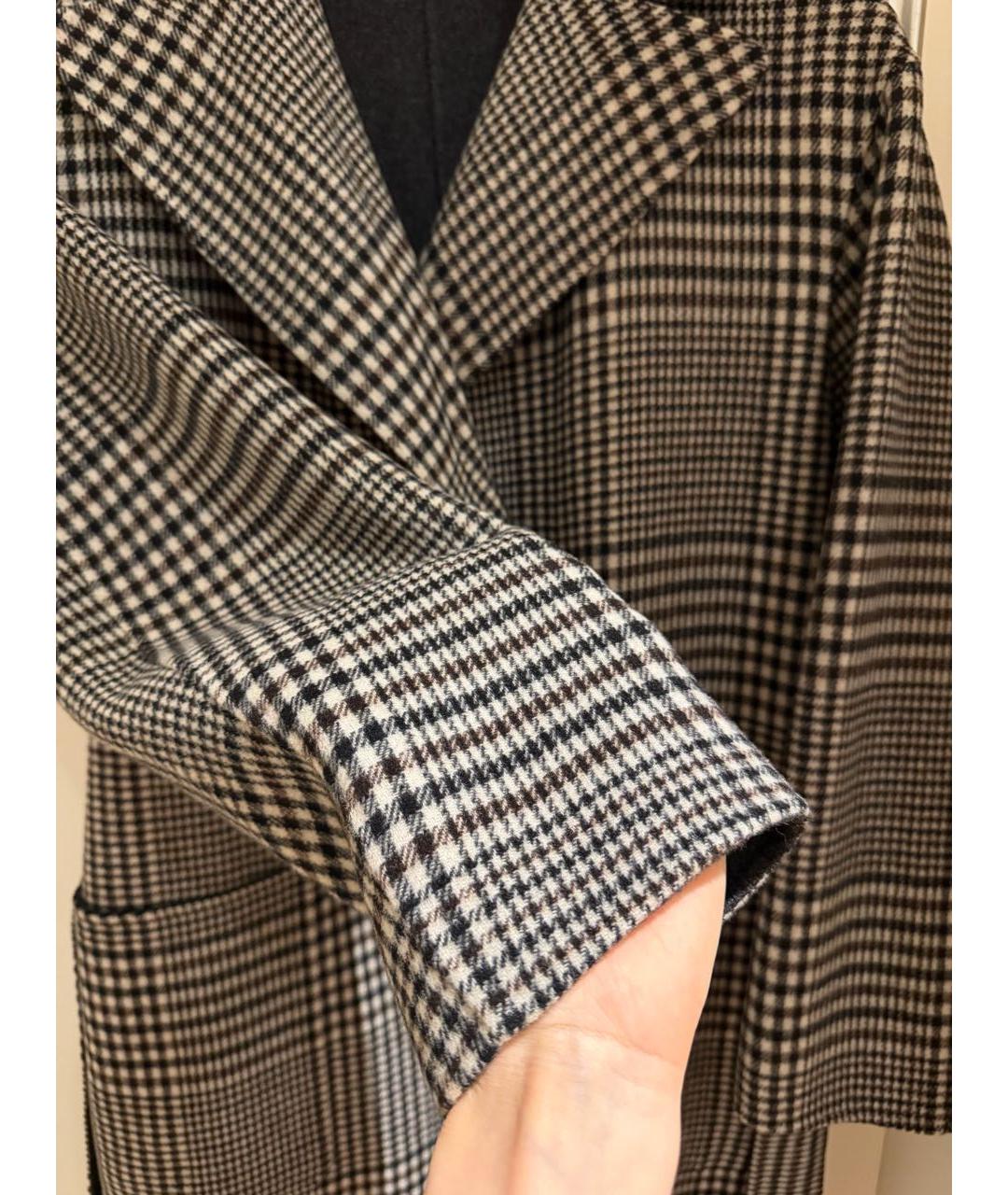 WEEKEND MAX MARA Серое шерстяное пальто, фото 5