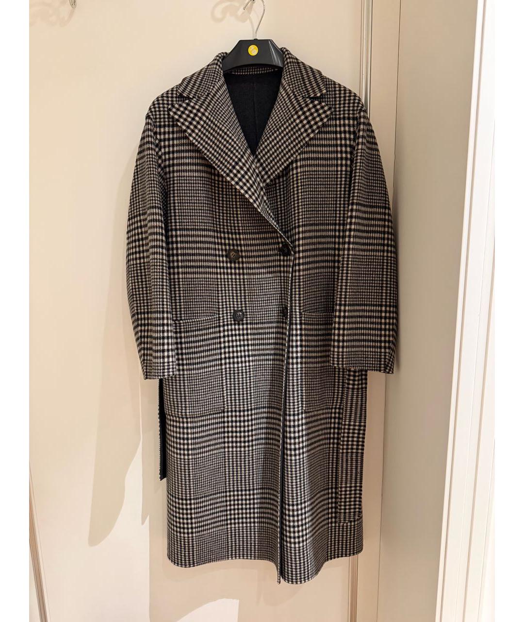 WEEKEND MAX MARA Серое шерстяное пальто, фото 7