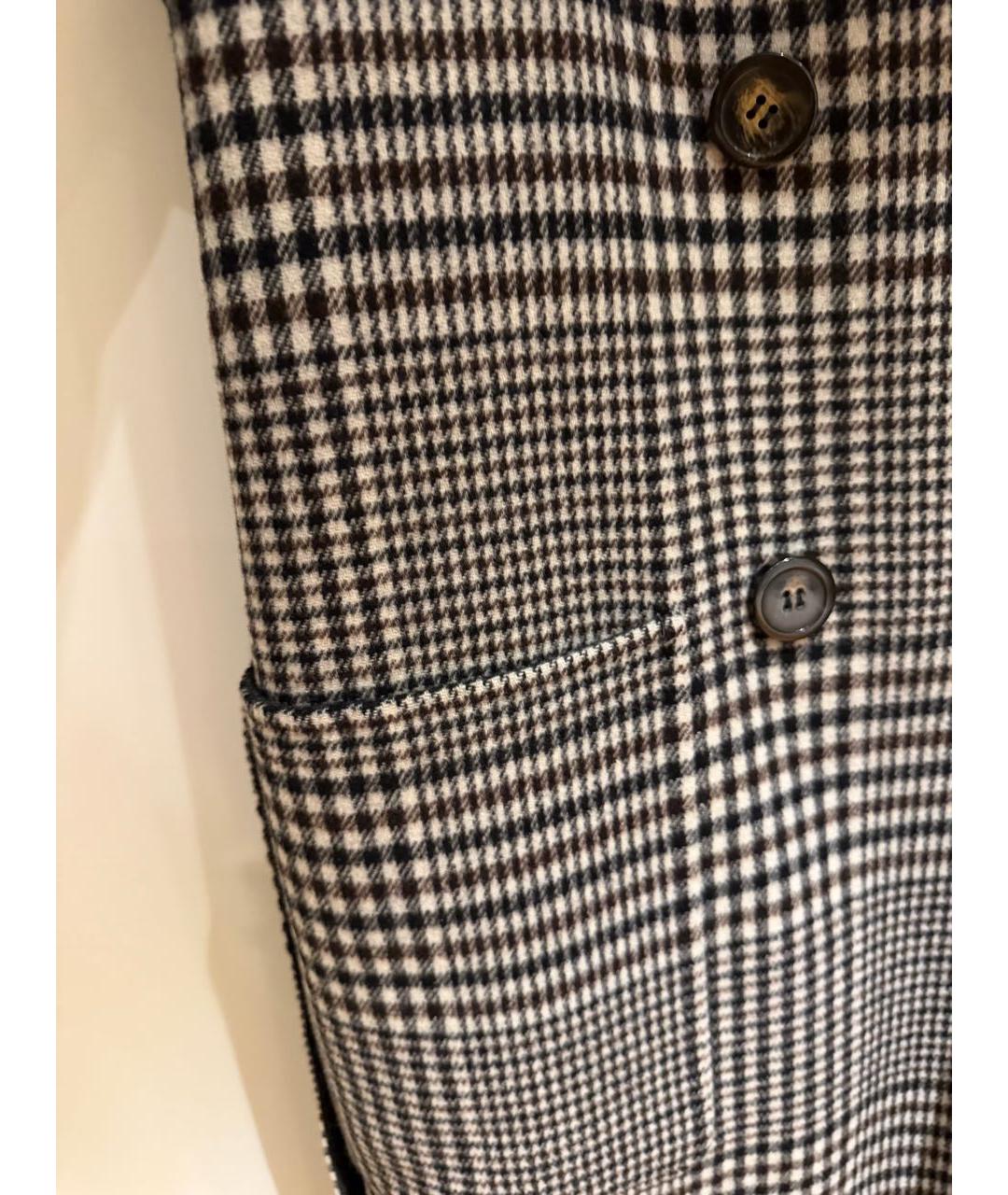 WEEKEND MAX MARA Серое шерстяное пальто, фото 6