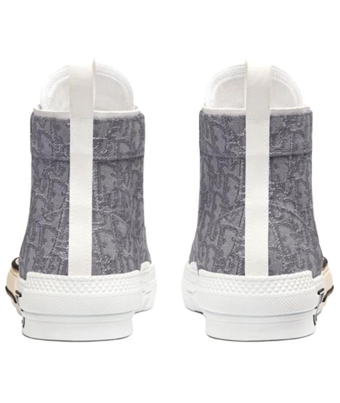 CHRISTIAN DIOR Серые высокие кроссовки / кеды, фото 5