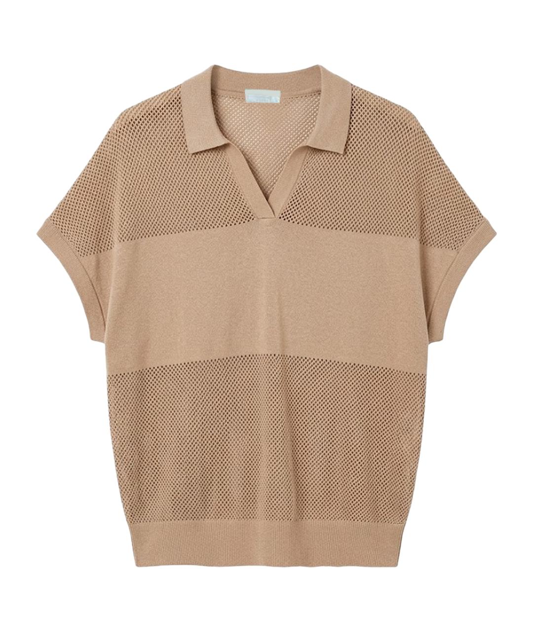 PESERICO Горчичная хлопковая блузы, фото 1