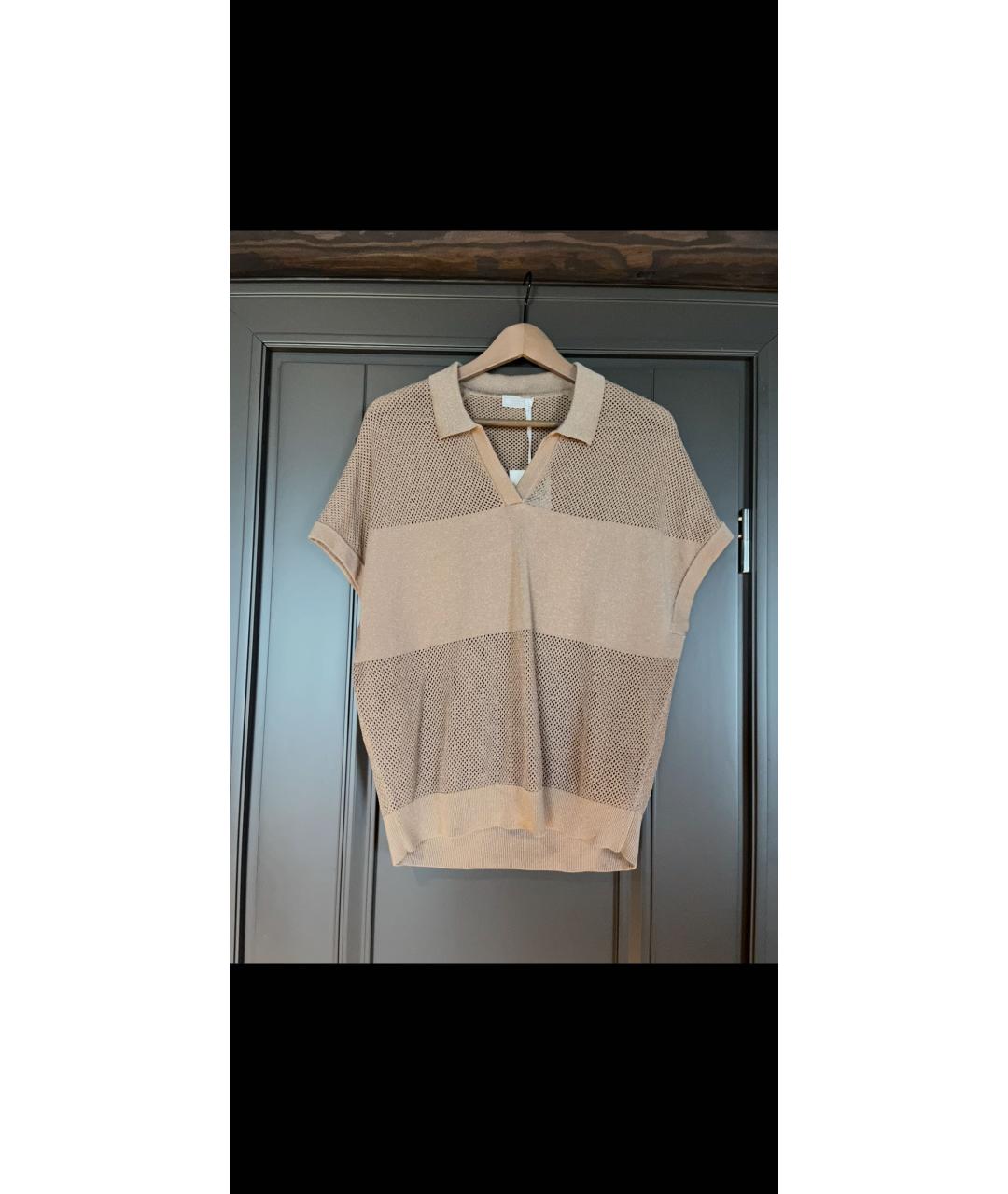 PESERICO Горчичная хлопковая блузы, фото 6