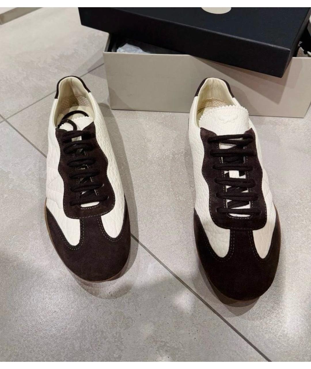 WEEKEND MAX MARA Мульти кожаные кеды, фото 3