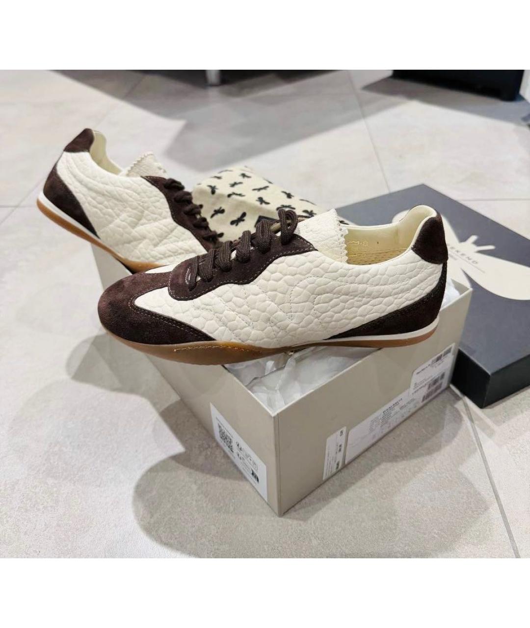 WEEKEND MAX MARA Мульти кожаные кеды, фото 2