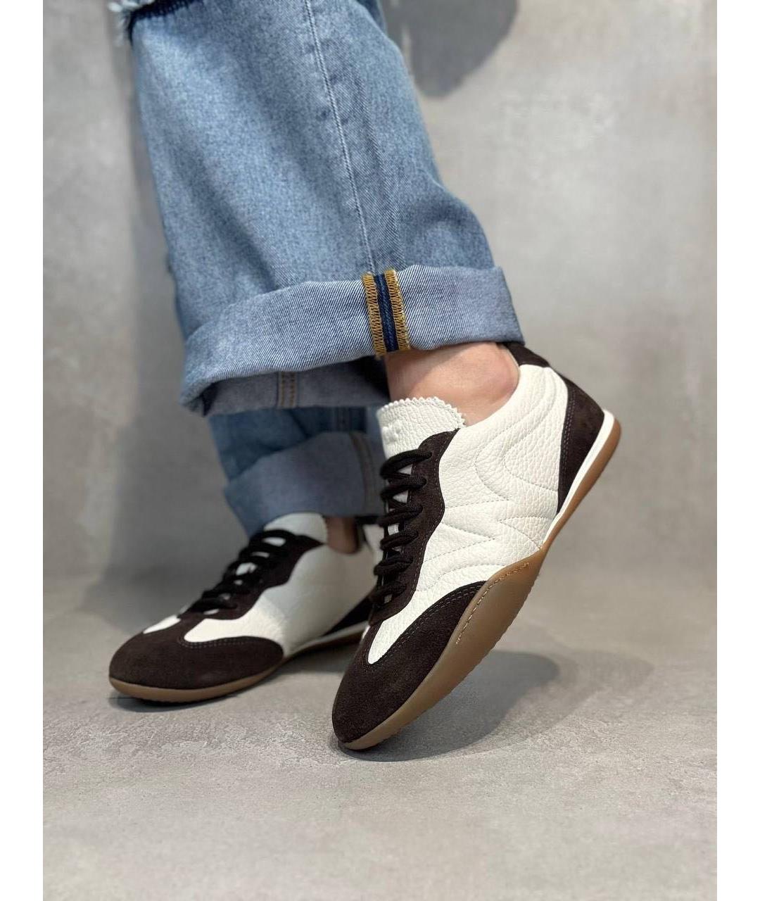 WEEKEND MAX MARA Мульти кожаные кеды, фото 4