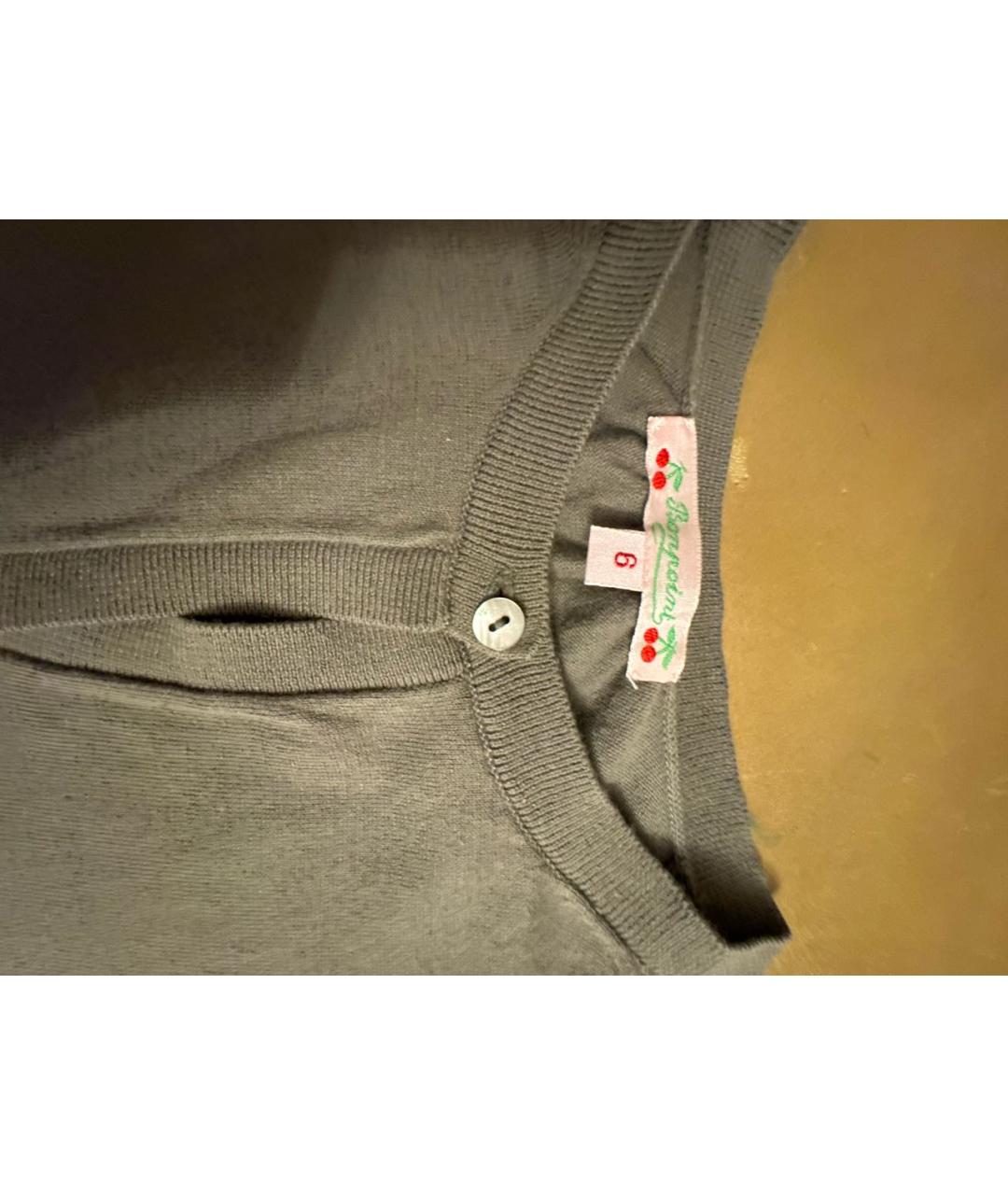 BONPOINT Хаки хлопковый жакет / жилет, фото 2