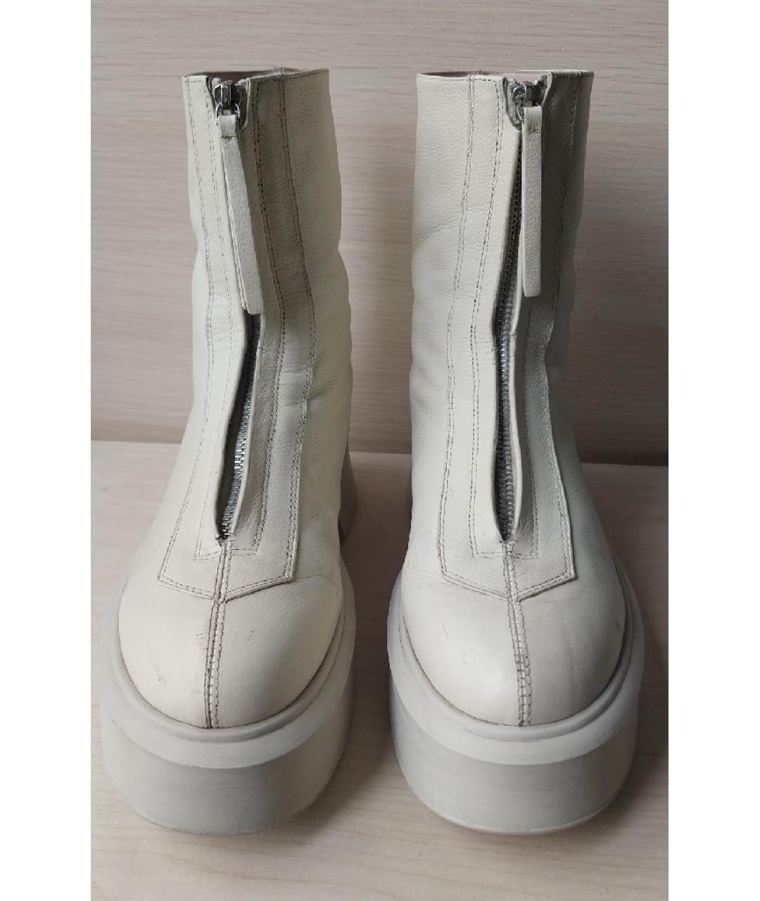 THE ROW Бежевые кожаные полусапоги, фото 2