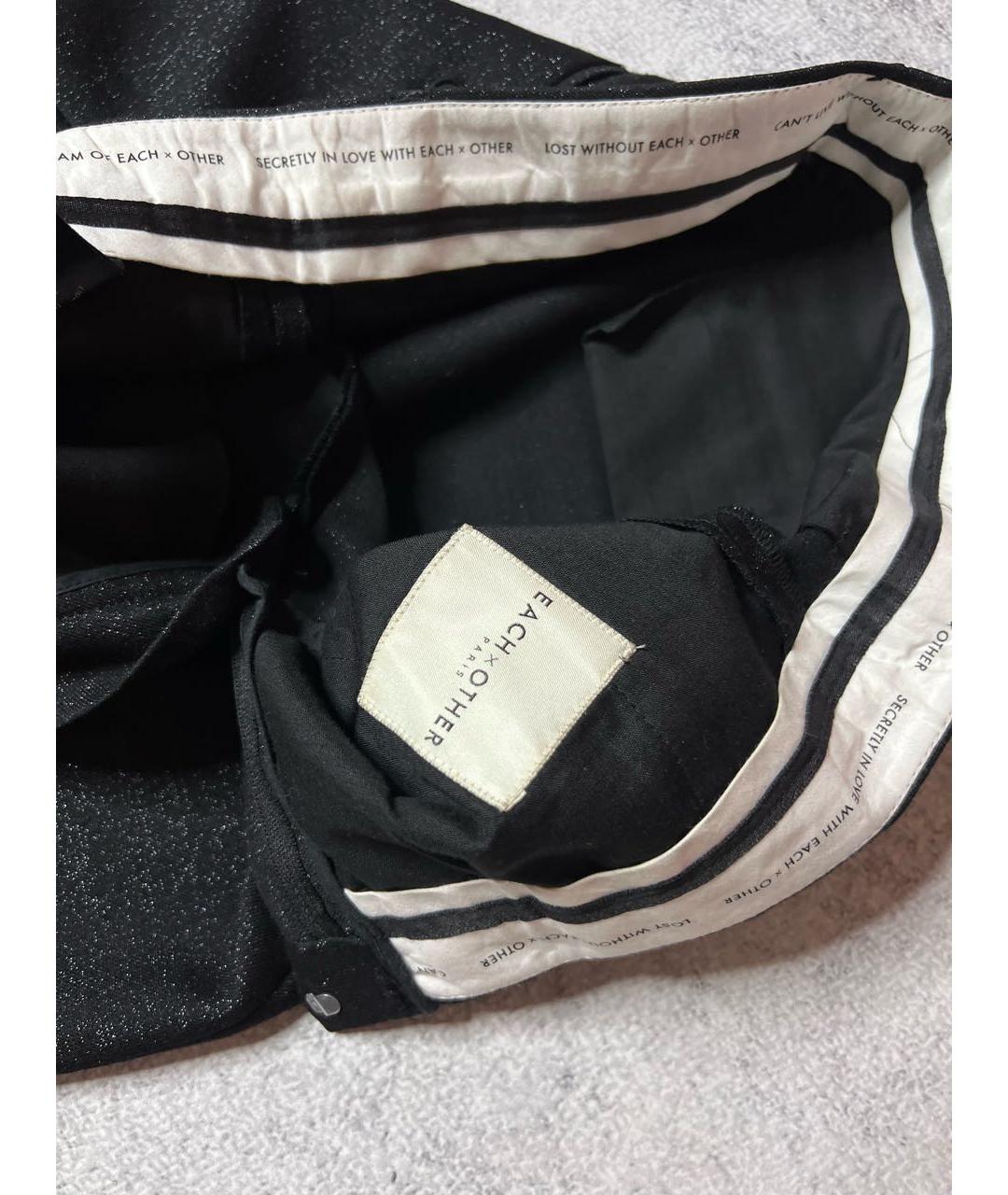 EACH X OTHER Черные шерстяные брюки узкие, фото 7