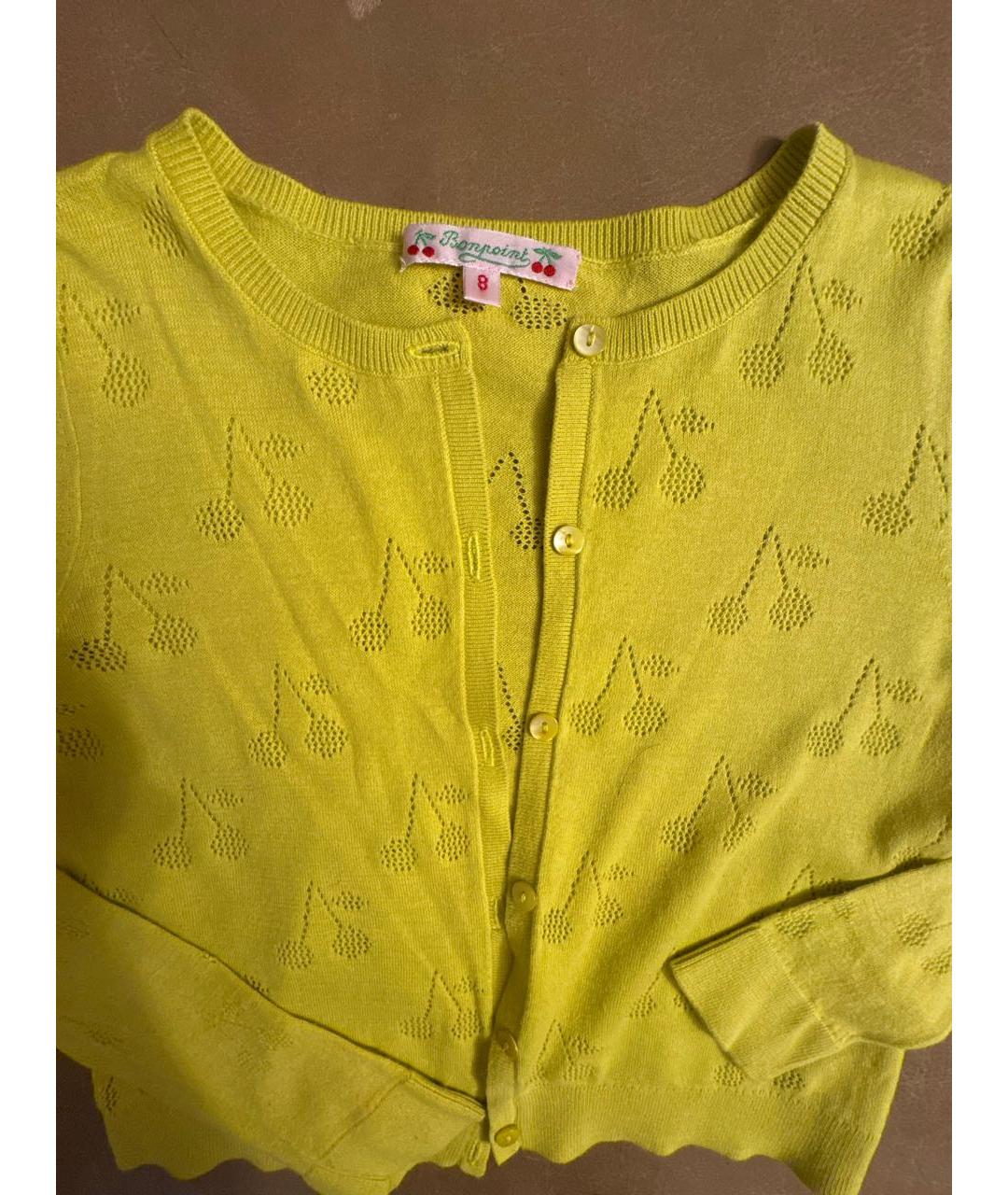 BONPOINT Желтый хлопковый жакет / жилет, фото 2