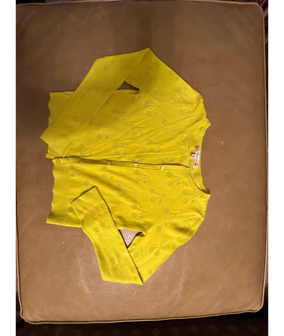 BONPOINT Желтый хлопковый жакет / жилет, фото 5