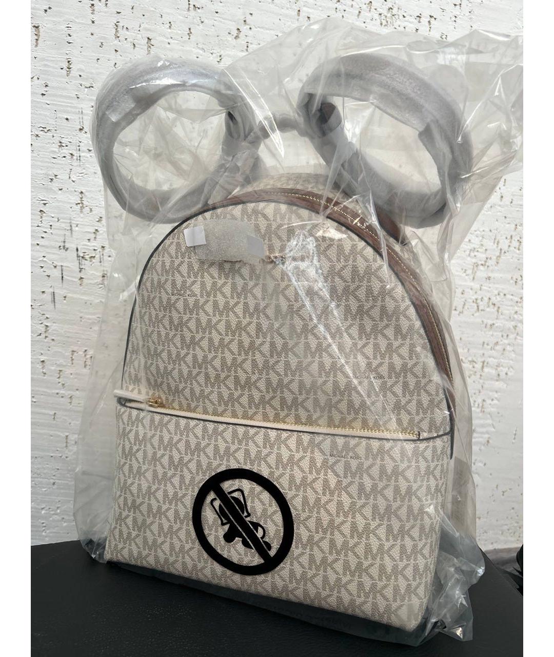 MICHAEL KORS Бежевый рюкзак, фото 5