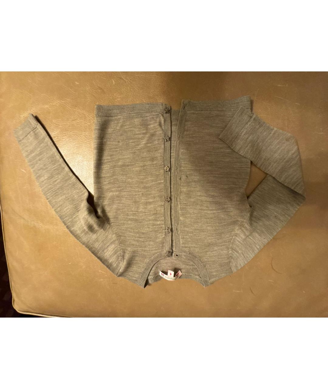 BONPOINT Бежевый шерстяной жакет / жилет, фото 4