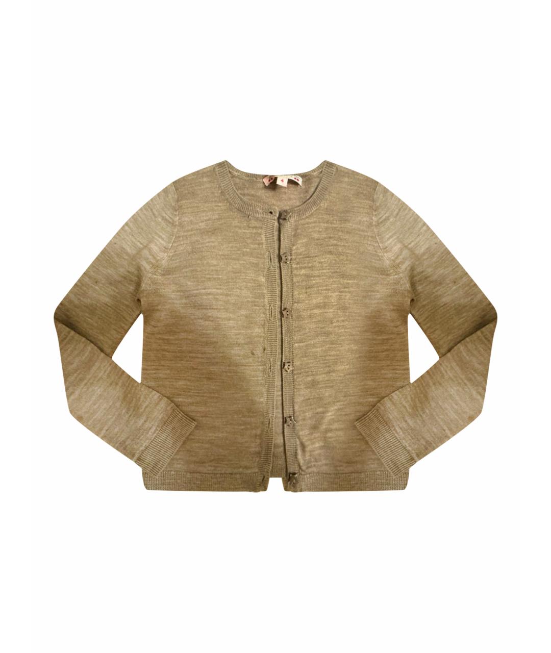 BONPOINT Бежевый шерстяной жакет / жилет, фото 1