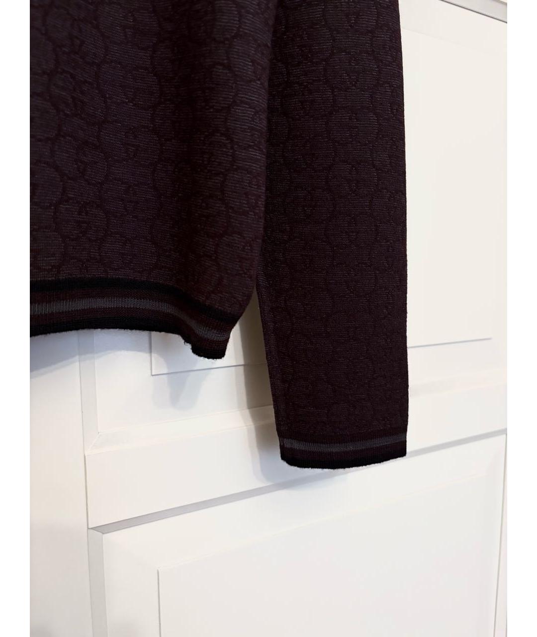 GUCCI Коричневый шерстяной джемпер / свитер, фото 3