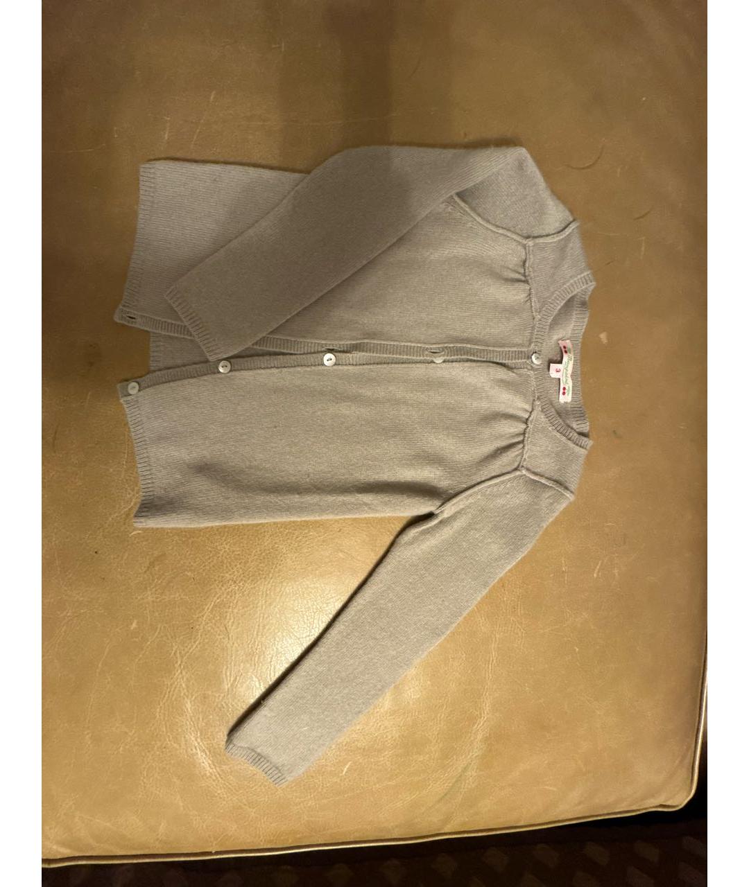 BONPOINT Бежевый кашемировый жакет / жилет, фото 5