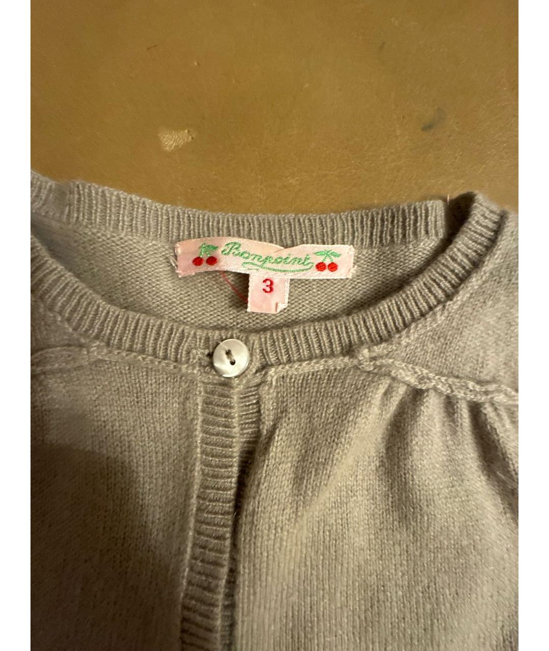 BONPOINT Бежевый кашемировый жакет / жилет, фото 2