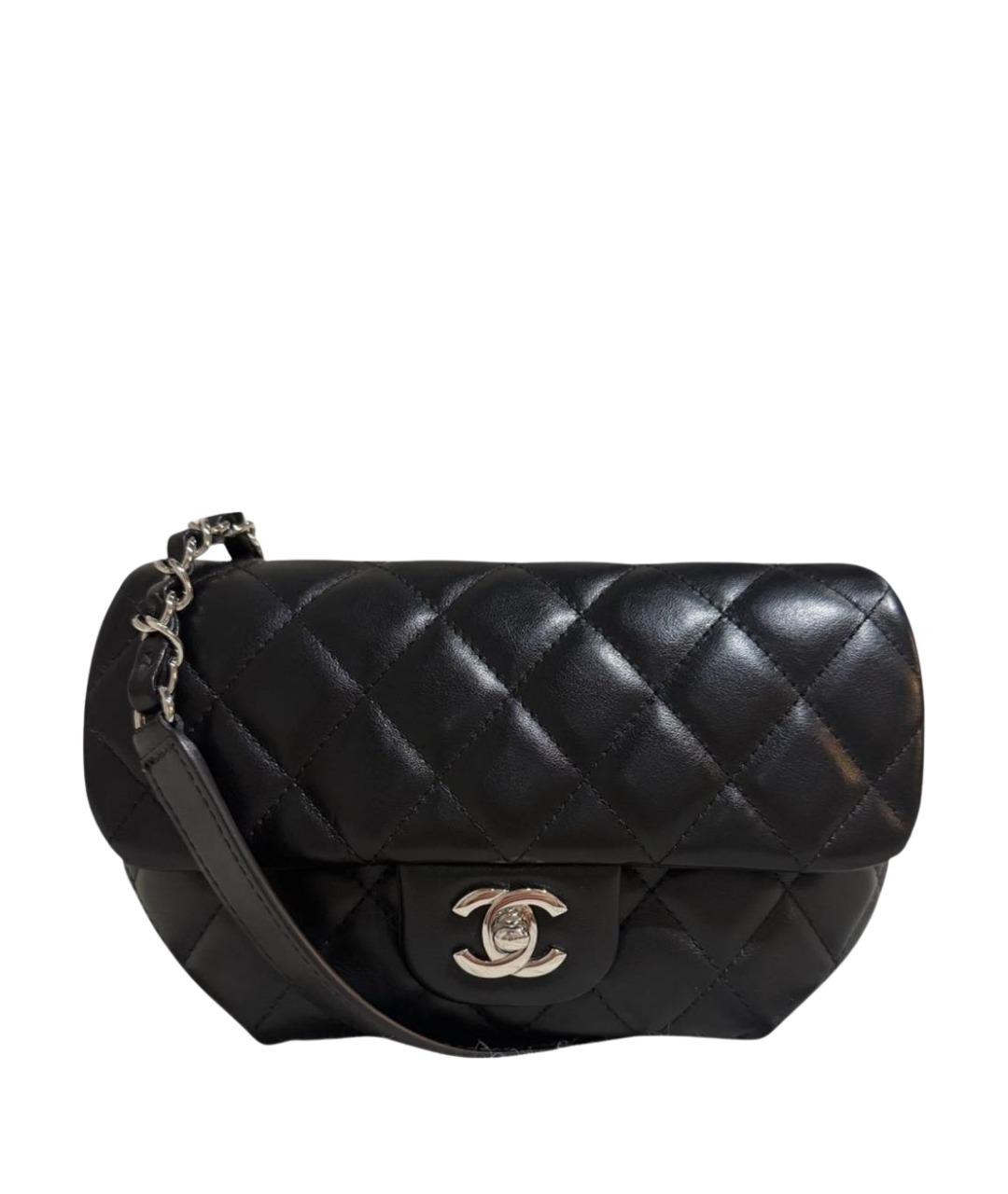 CHANEL Черная кожаная сумка через плечо, фото 1
