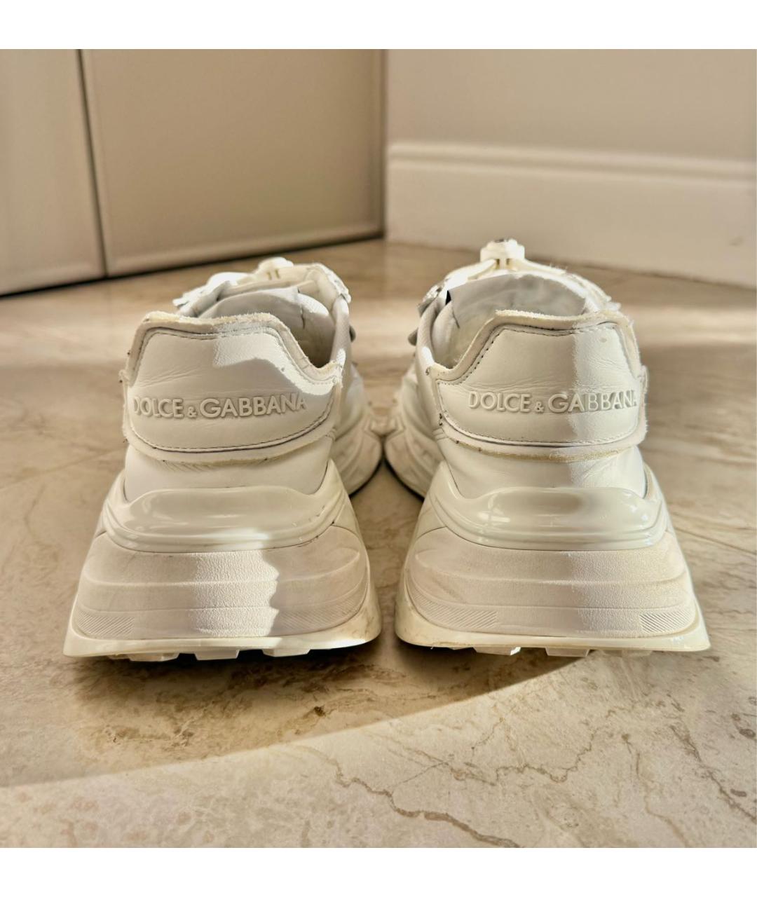 DOLCE&GABBANA Белые неопреновые кроссовки, фото 4