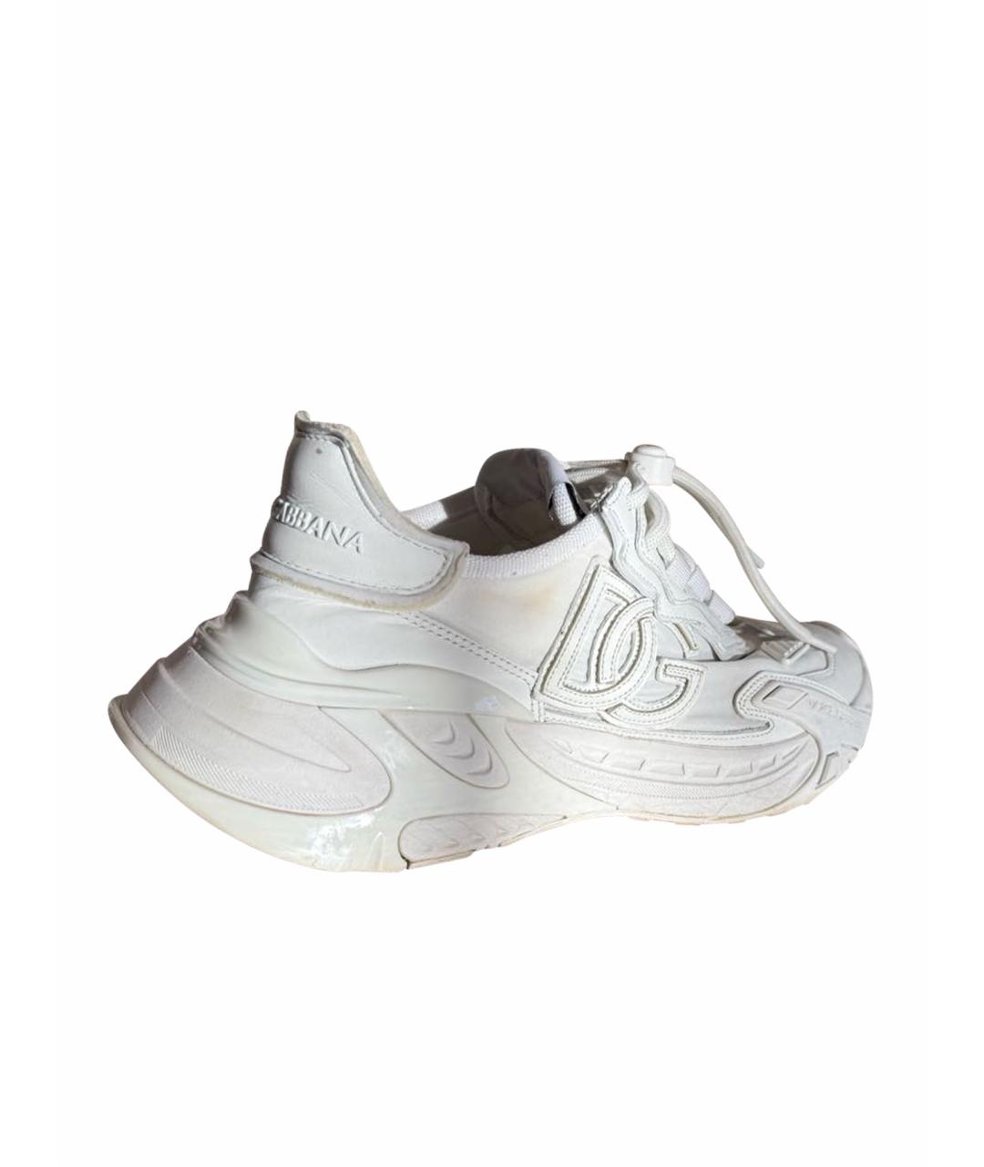 DOLCE&GABBANA Белые неопреновые кроссовки, фото 1