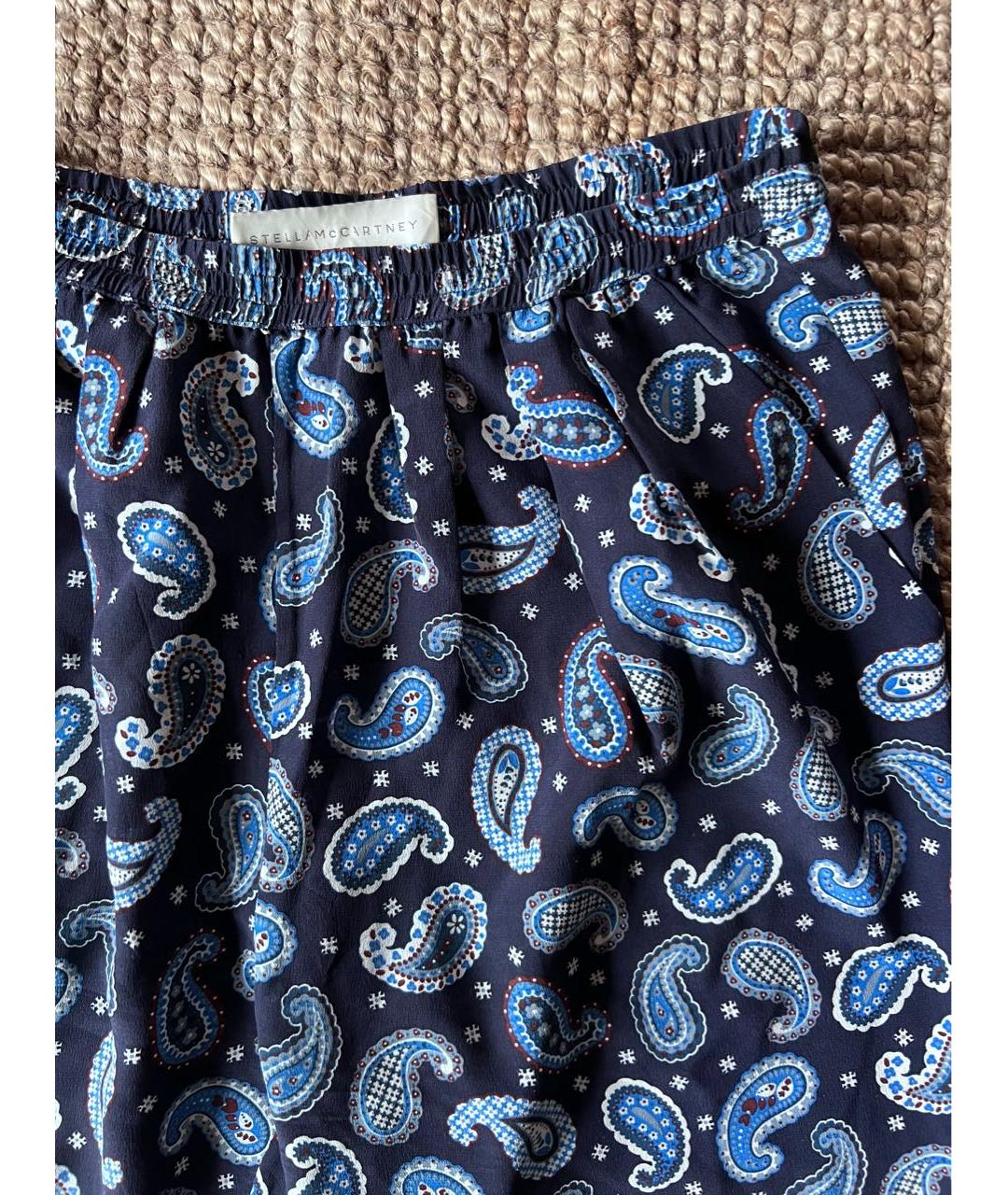 STELLA MCCARTNEY Мульти шелковые прямые брюки, фото 2