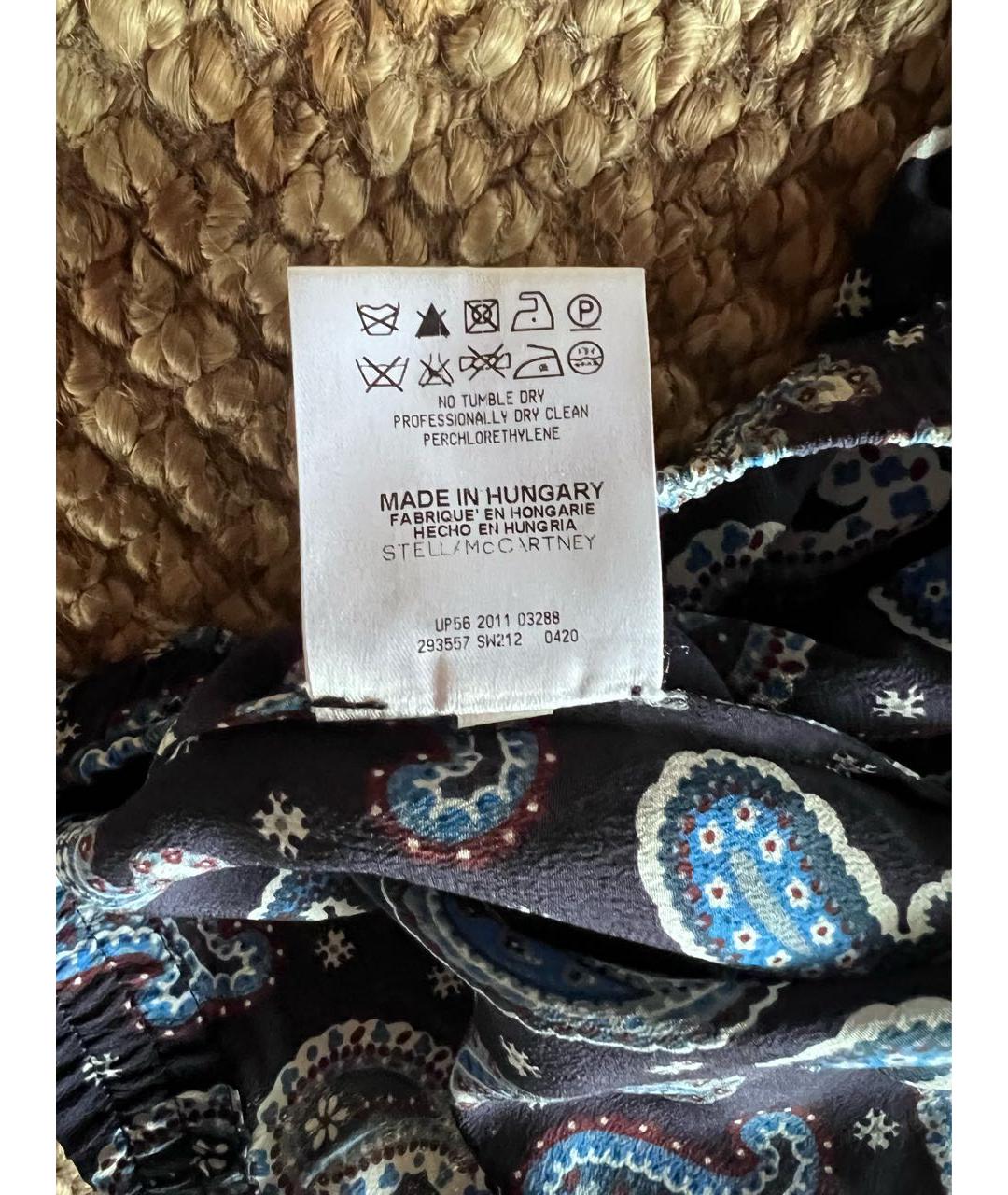 STELLA MCCARTNEY Мульти шелковые прямые брюки, фото 5