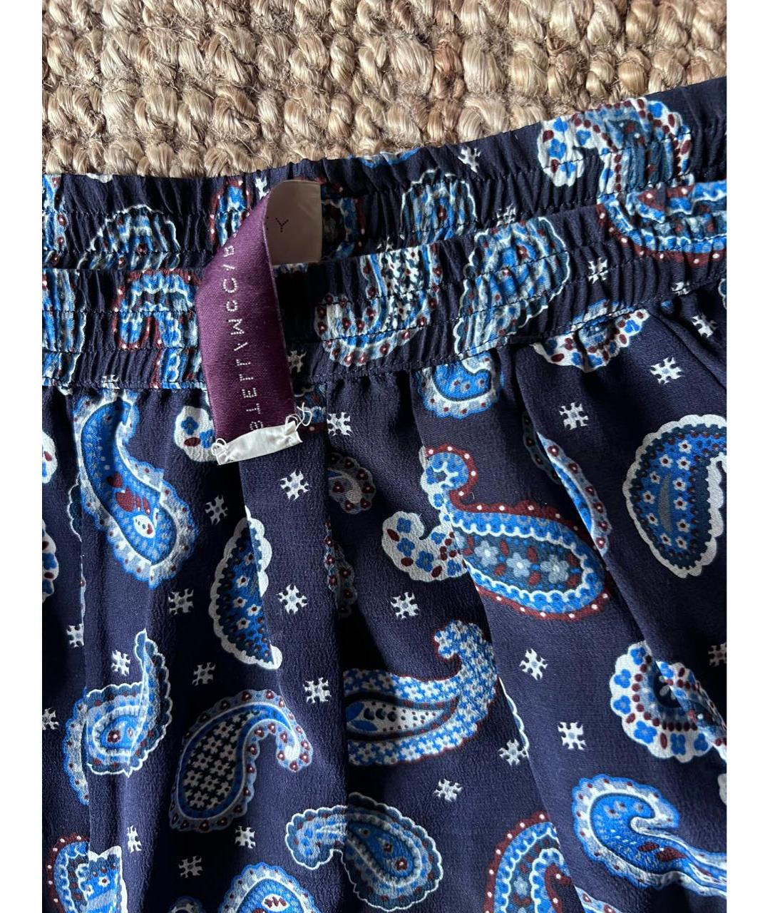 STELLA MCCARTNEY Мульти шелковые прямые брюки, фото 3