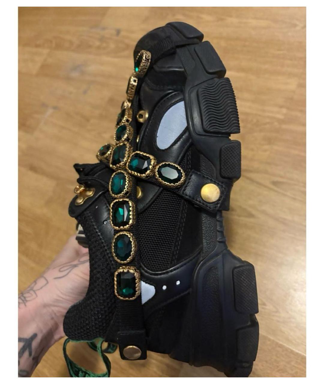 GUCCI Черные кроссовки, фото 4