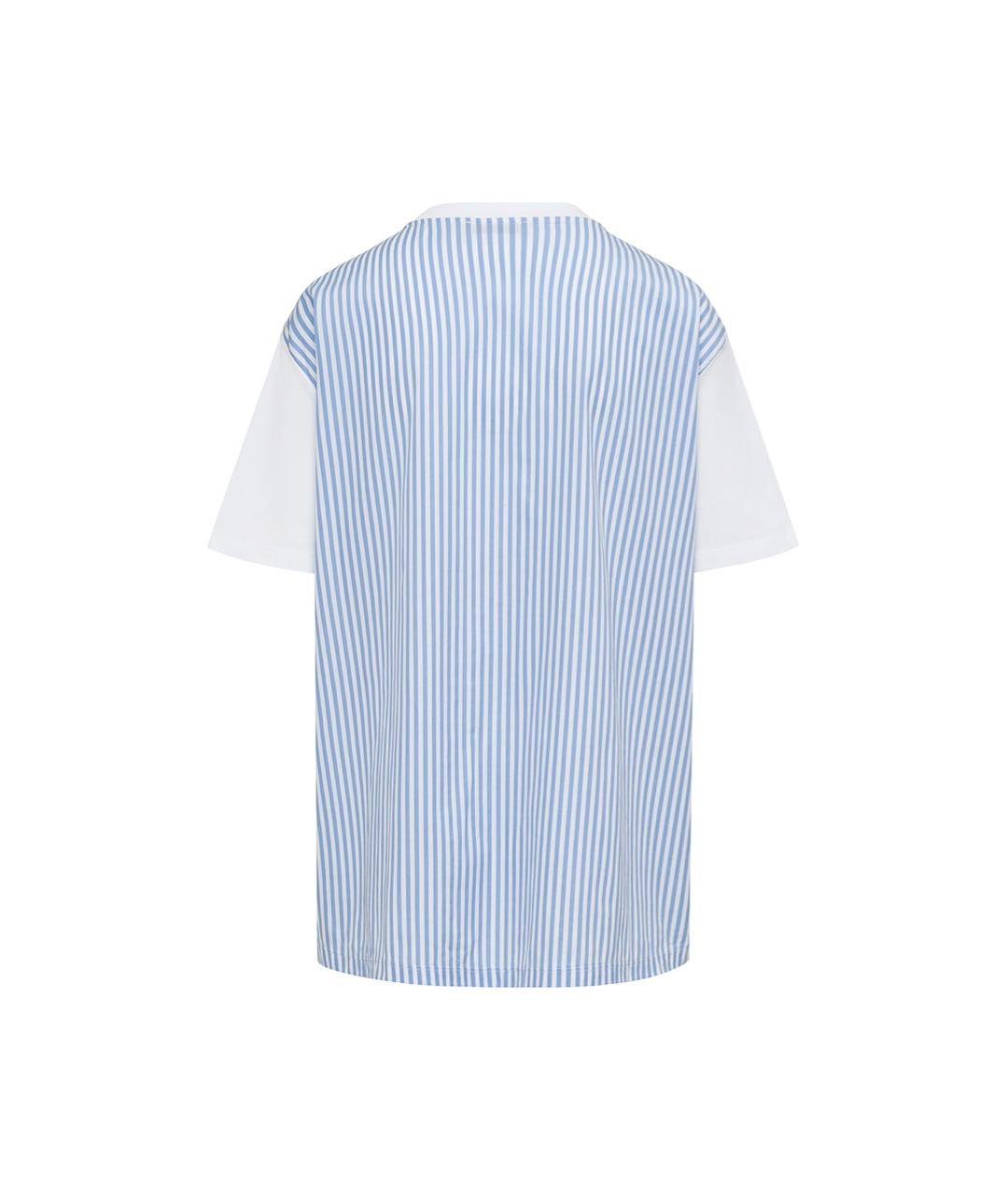 ETRO Синяя хлопко-эластановая футболка, фото 2