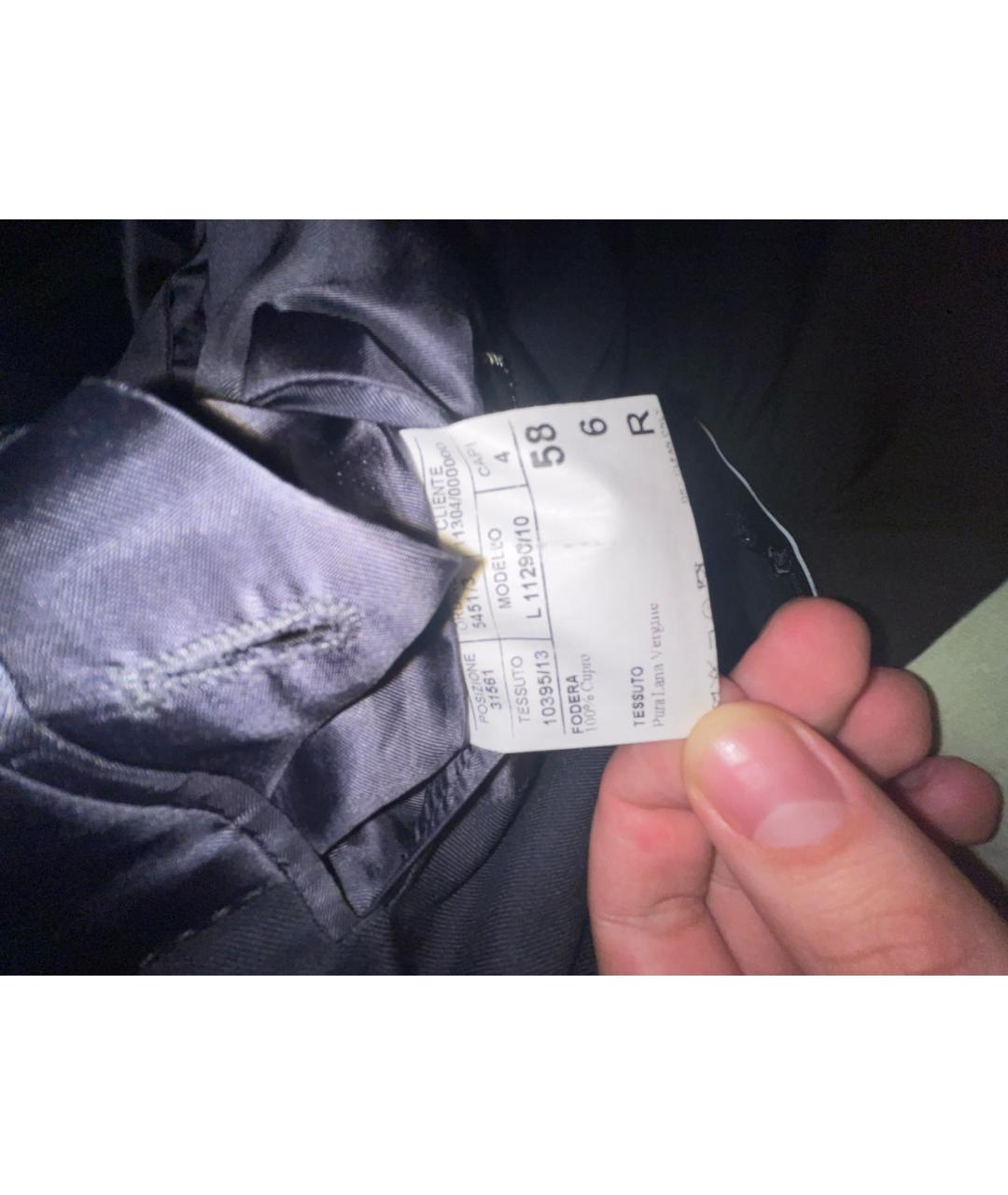 CANALI Антрацитовый шерстяной пиджак, фото 6