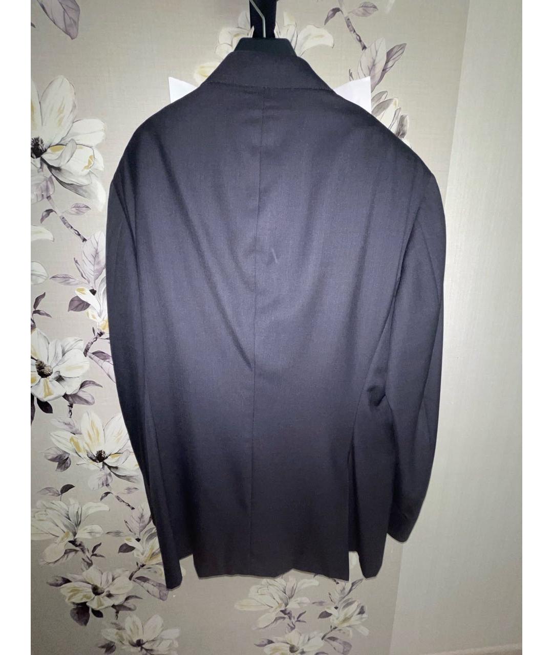 CANALI Антрацитовый шерстяной пиджак, фото 2
