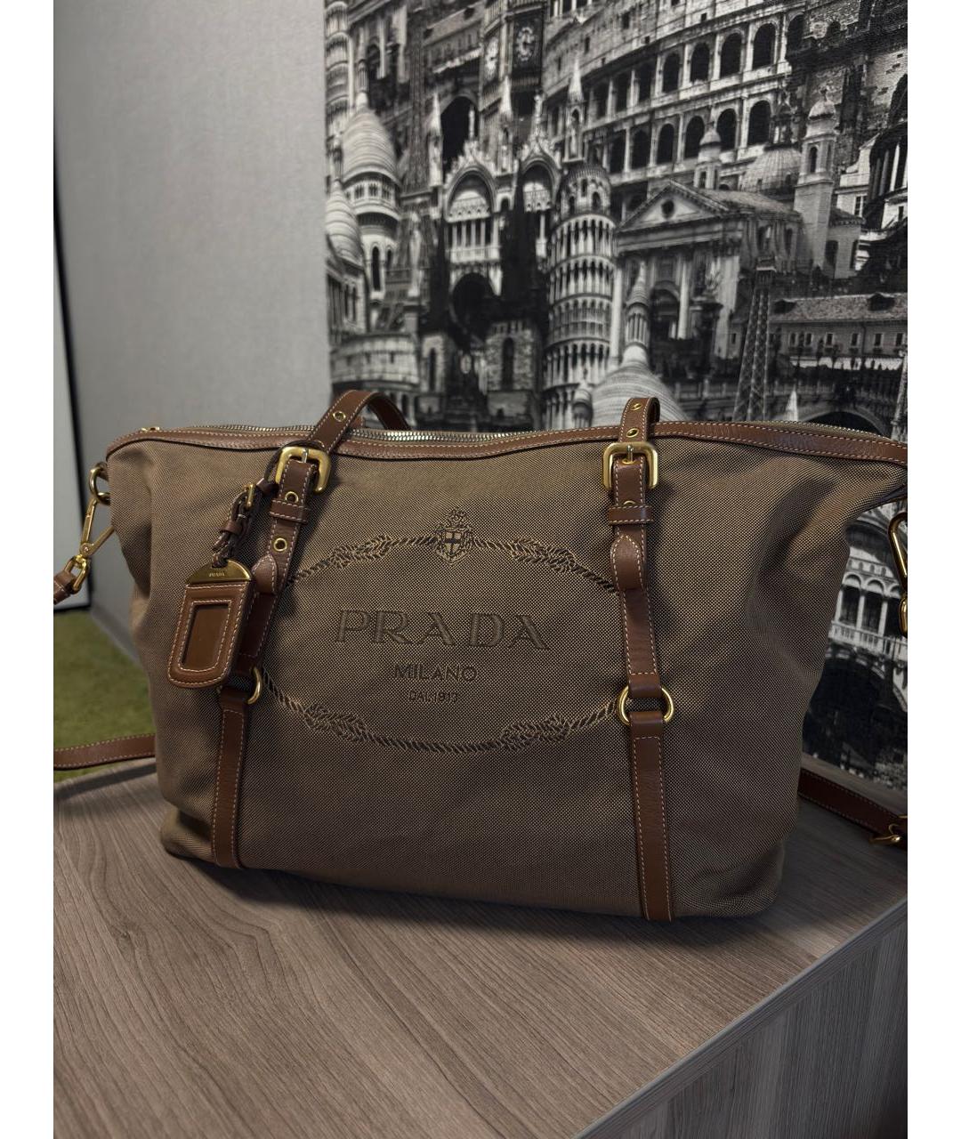 PRADA Коричневая сумка через плечо, фото 5
