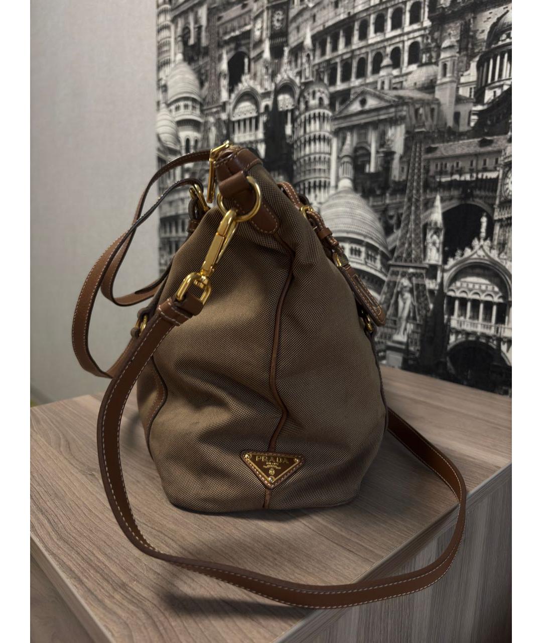 PRADA Коричневая сумка через плечо, фото 7