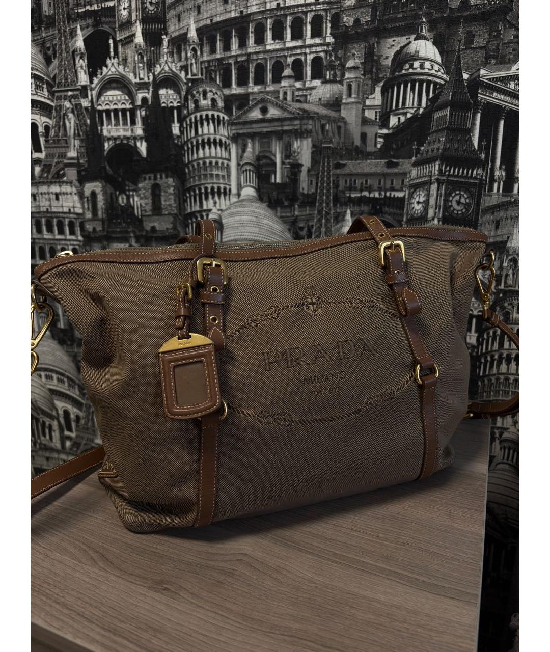 PRADA Коричневая сумка через плечо, фото 2