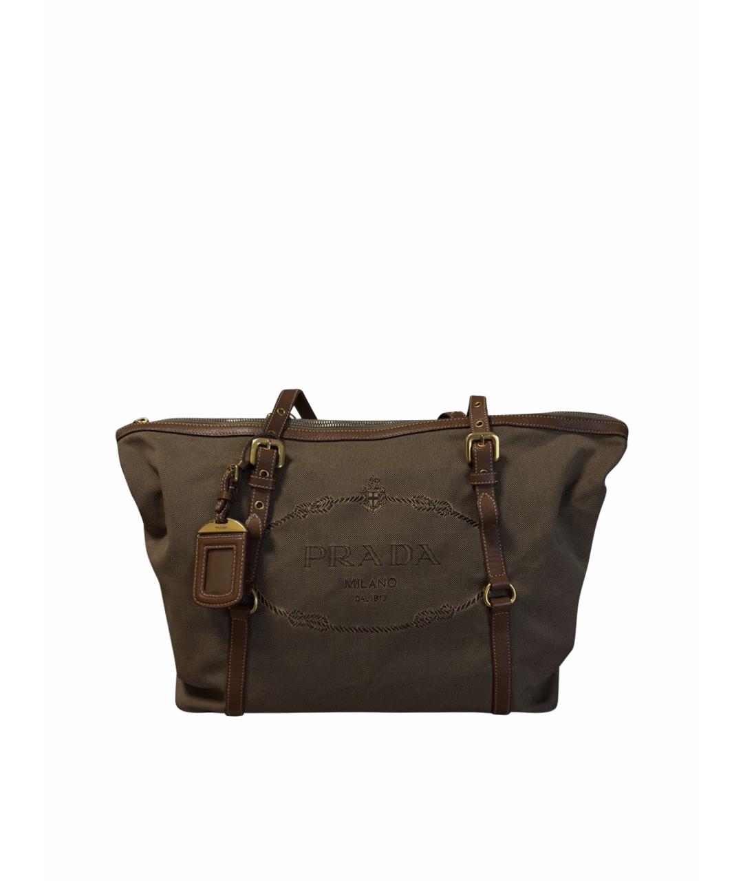 PRADA Коричневая сумка через плечо, фото 1