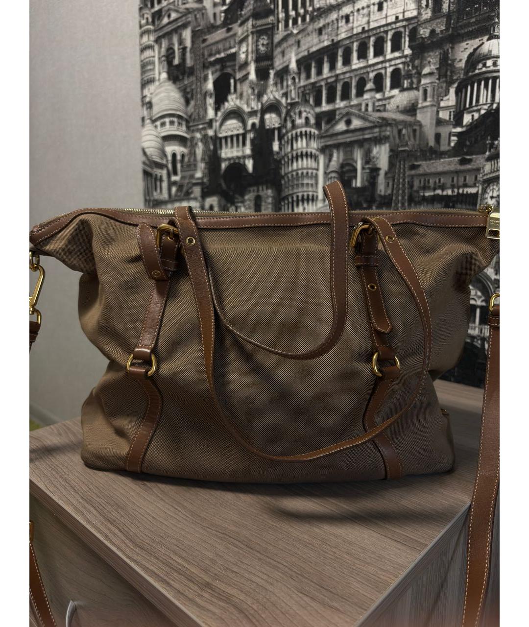 PRADA Коричневая сумка через плечо, фото 3