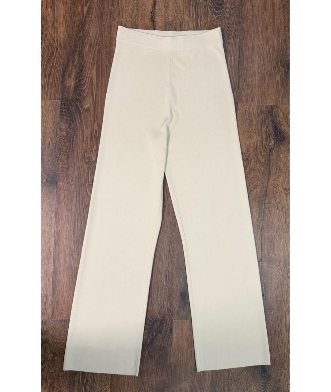 COS Бежевые вискозные прямые брюки, фото 3